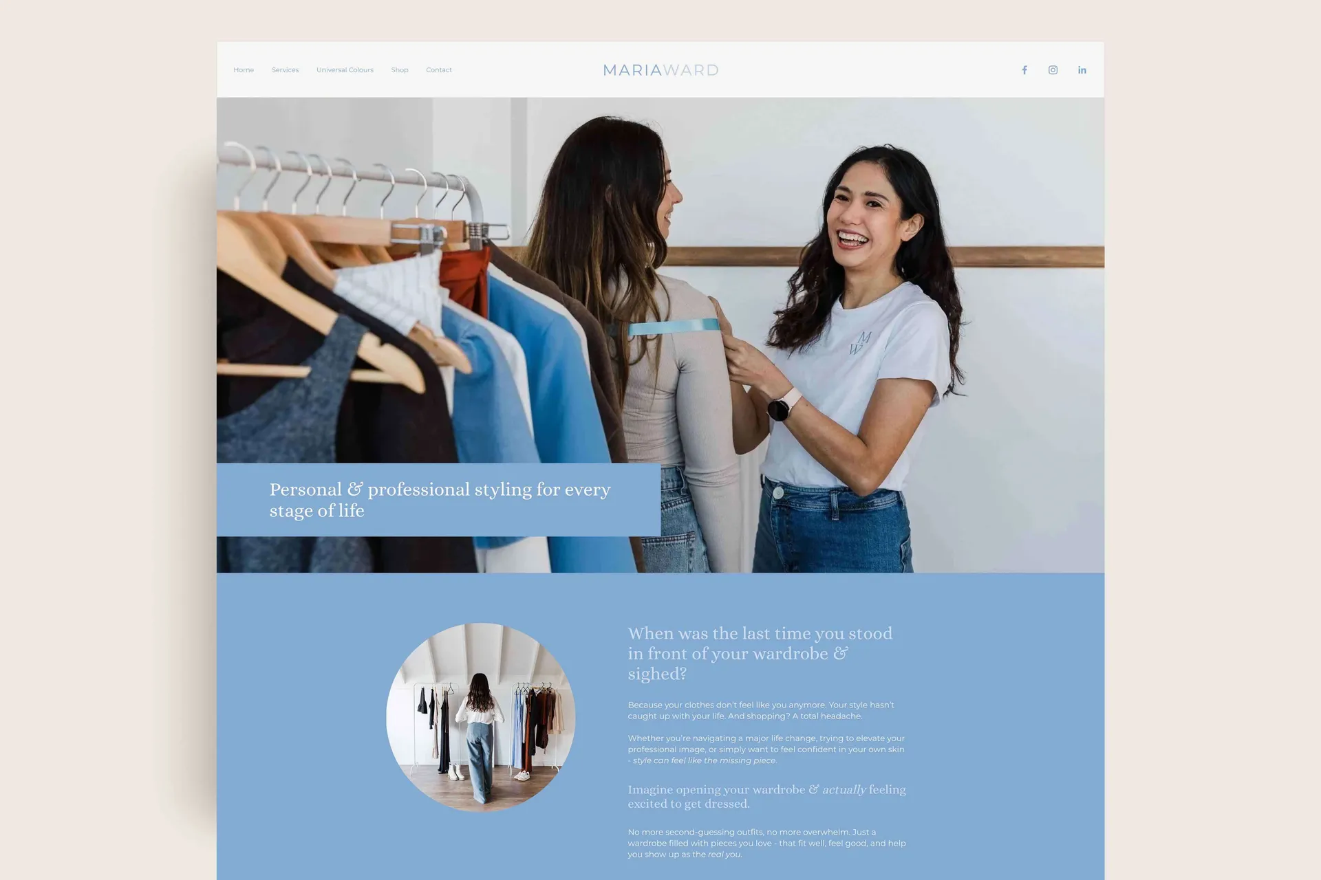 Maria Ward Personal Stylist | Brand Identity & Website Design gallery 2