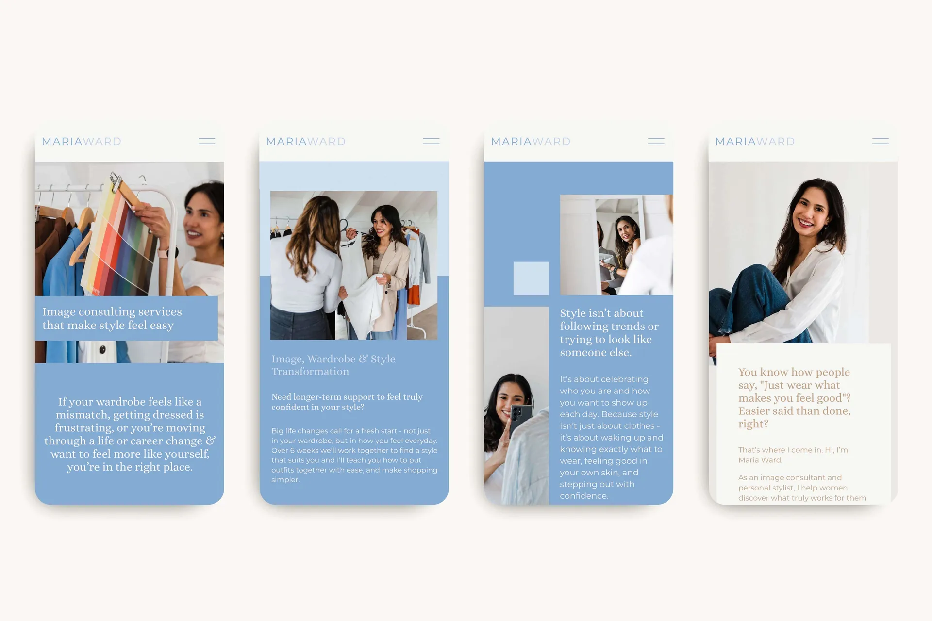 Maria Ward Personal Stylist | Brand Identity & Website Design gallery 6