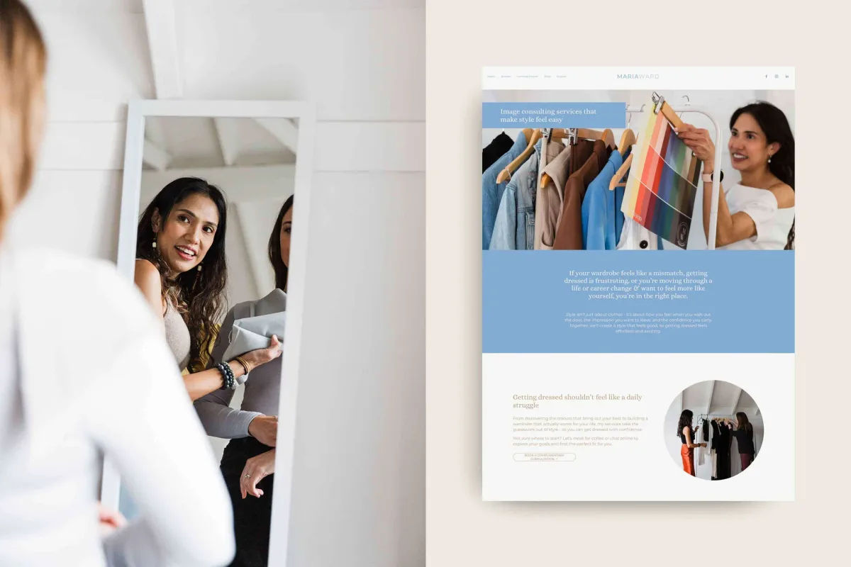 Maria Ward Personal Stylist | Brand Identity & Website Design