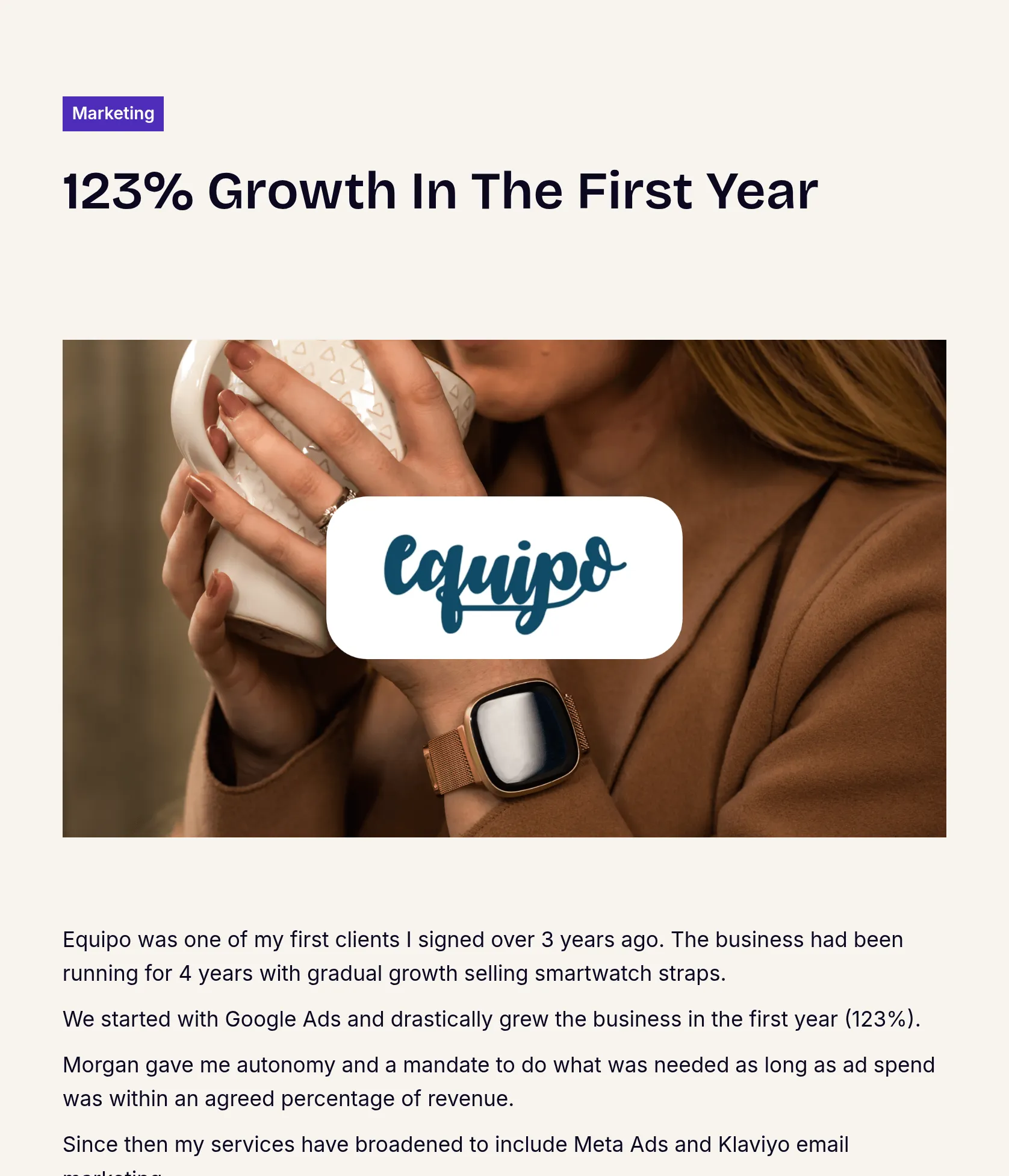 Driving Ecommerce Growth for Equipo with Multichannel Marketing