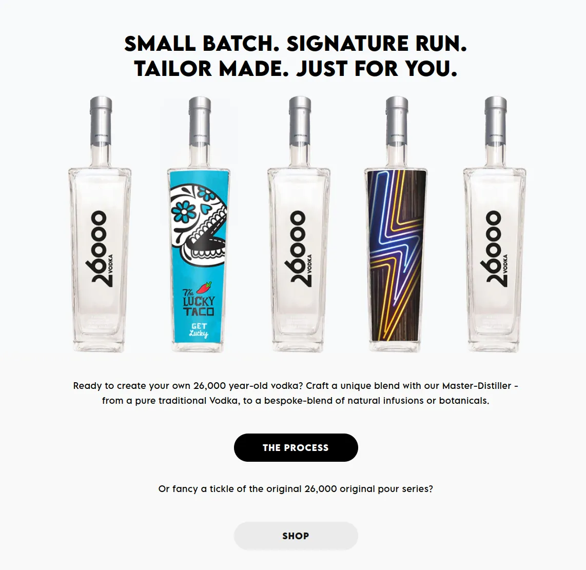 Custom Shopify Theme Development for 26000 Vodka gallery 2