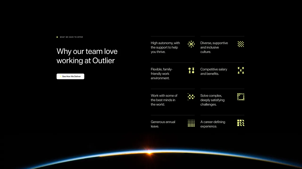 Webflow website for Outlier Space gallery 3