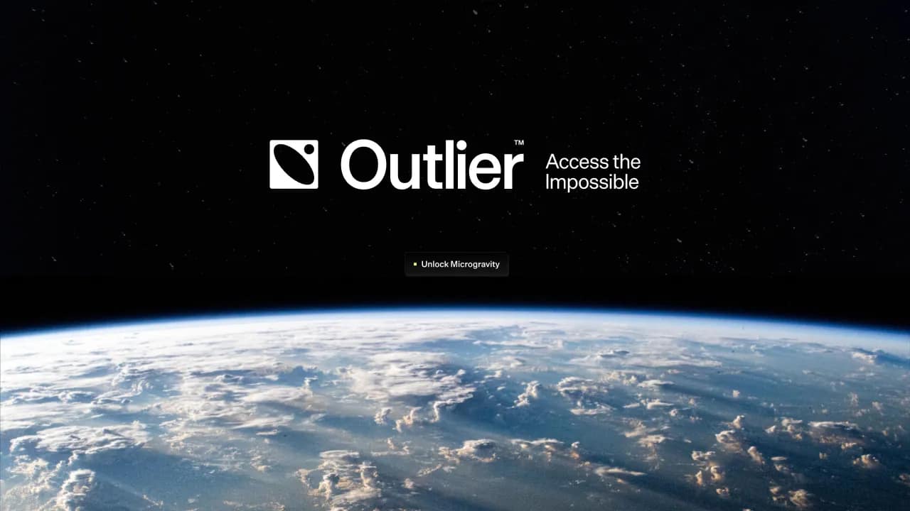Webflow website for Outlier Space