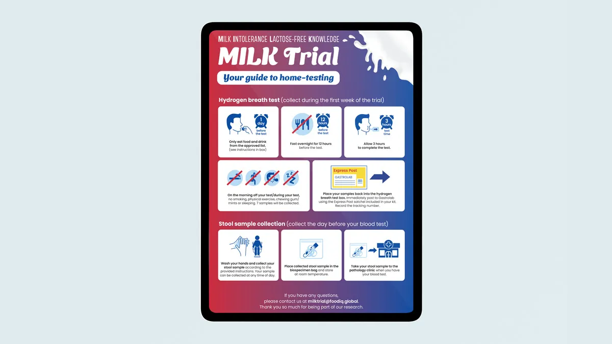 Branding and Marketing Collateral for various FoodiQ milk trials gallery 2