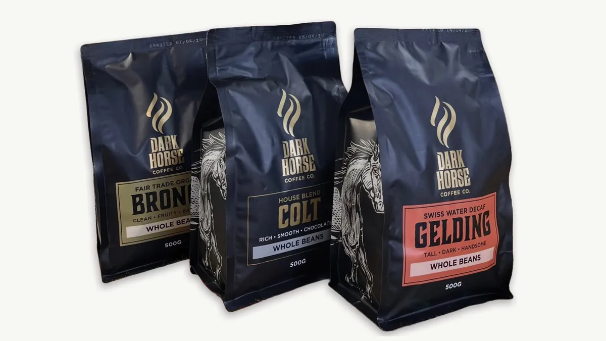 Coffee Packaging & Brand Extension for Dark Horse Coffee Co gallery 3