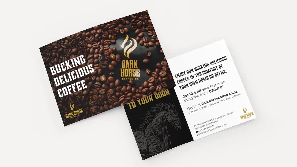 Coffee Packaging & Brand Extension for Dark Horse Coffee Co gallery 4