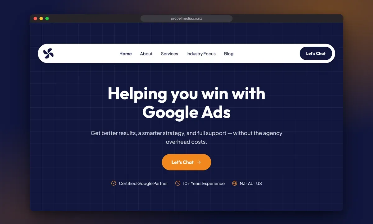 Propel Media: rebuilding the Google Ads specialist's own site