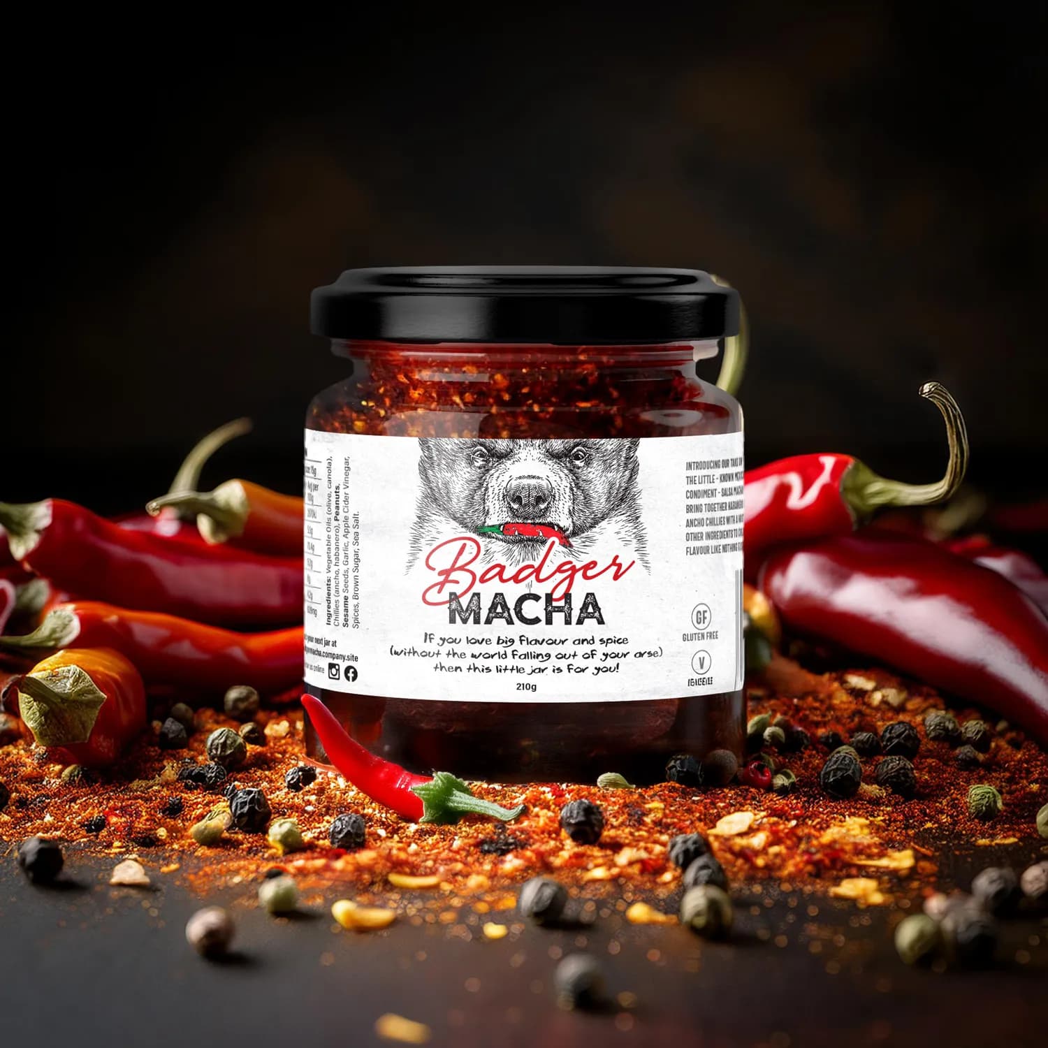 Brand-Driven Label & Packaging Design for Badger Macha Salsa