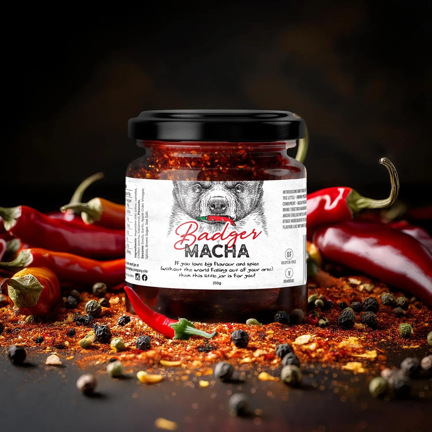 Brand-Driven Label & Packaging Design for Badger Macha Salsa