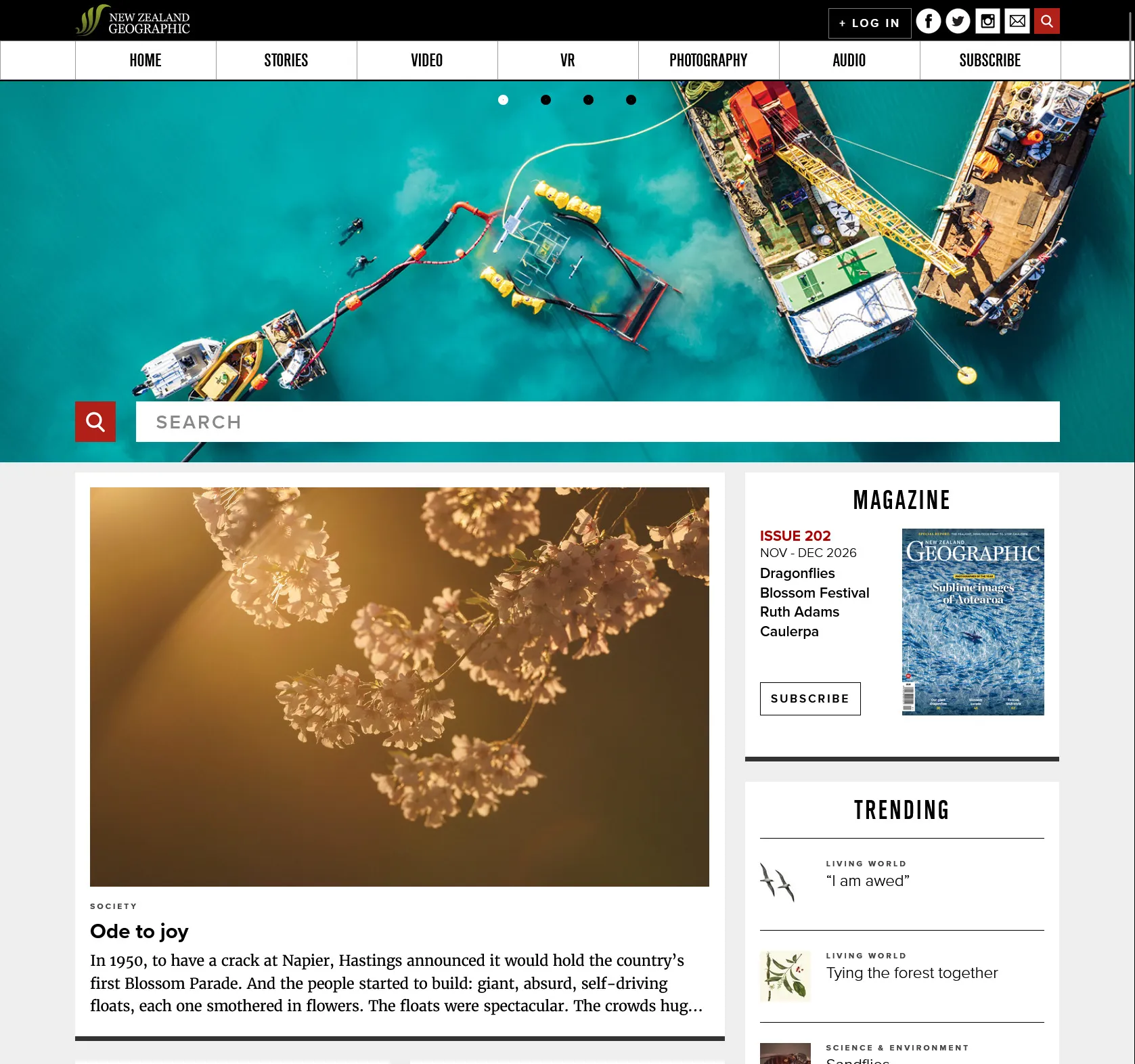 New Zealand Geographic project image