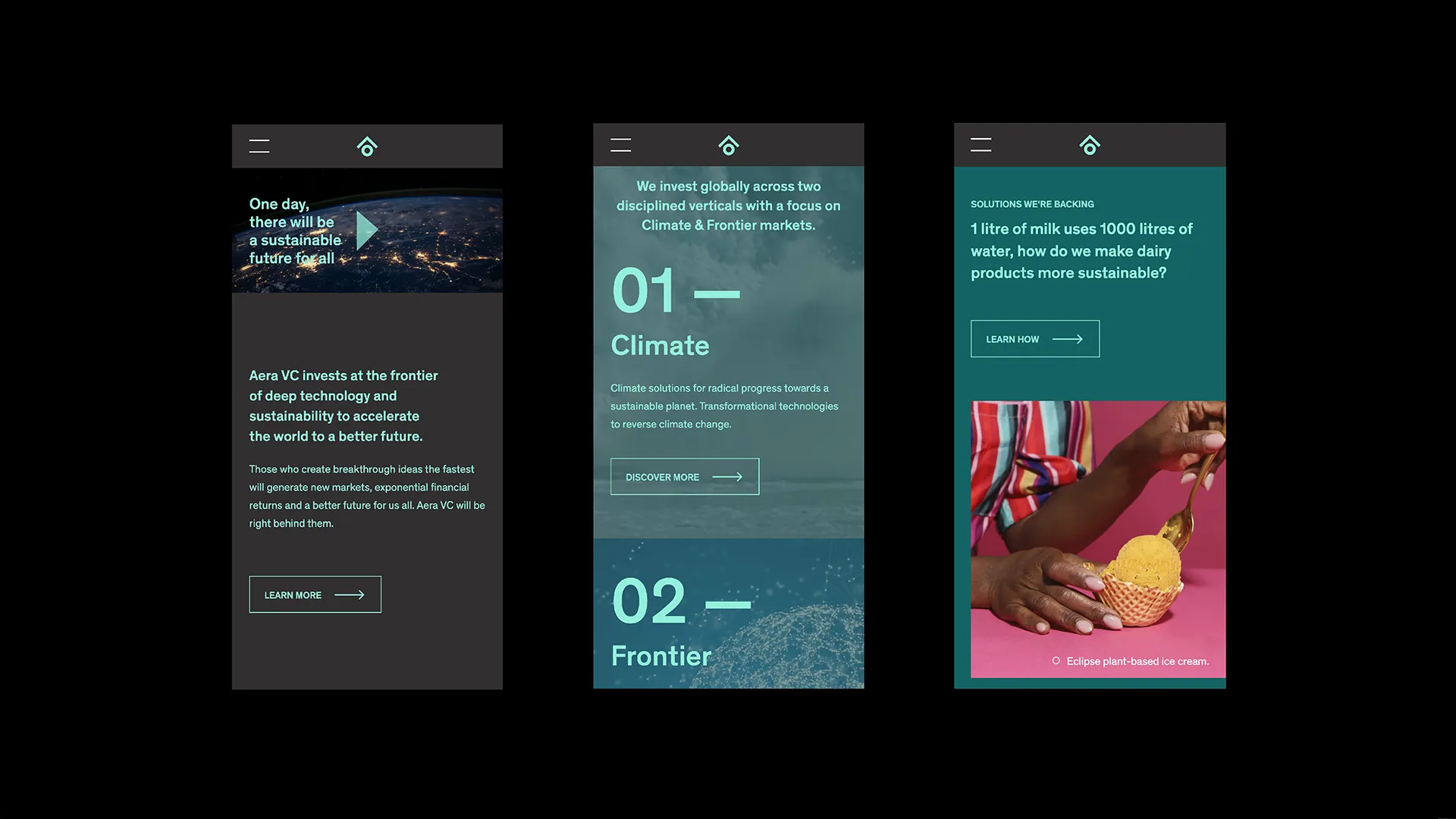 Front-End Website Redesign and UX for AeraVC gallery 1