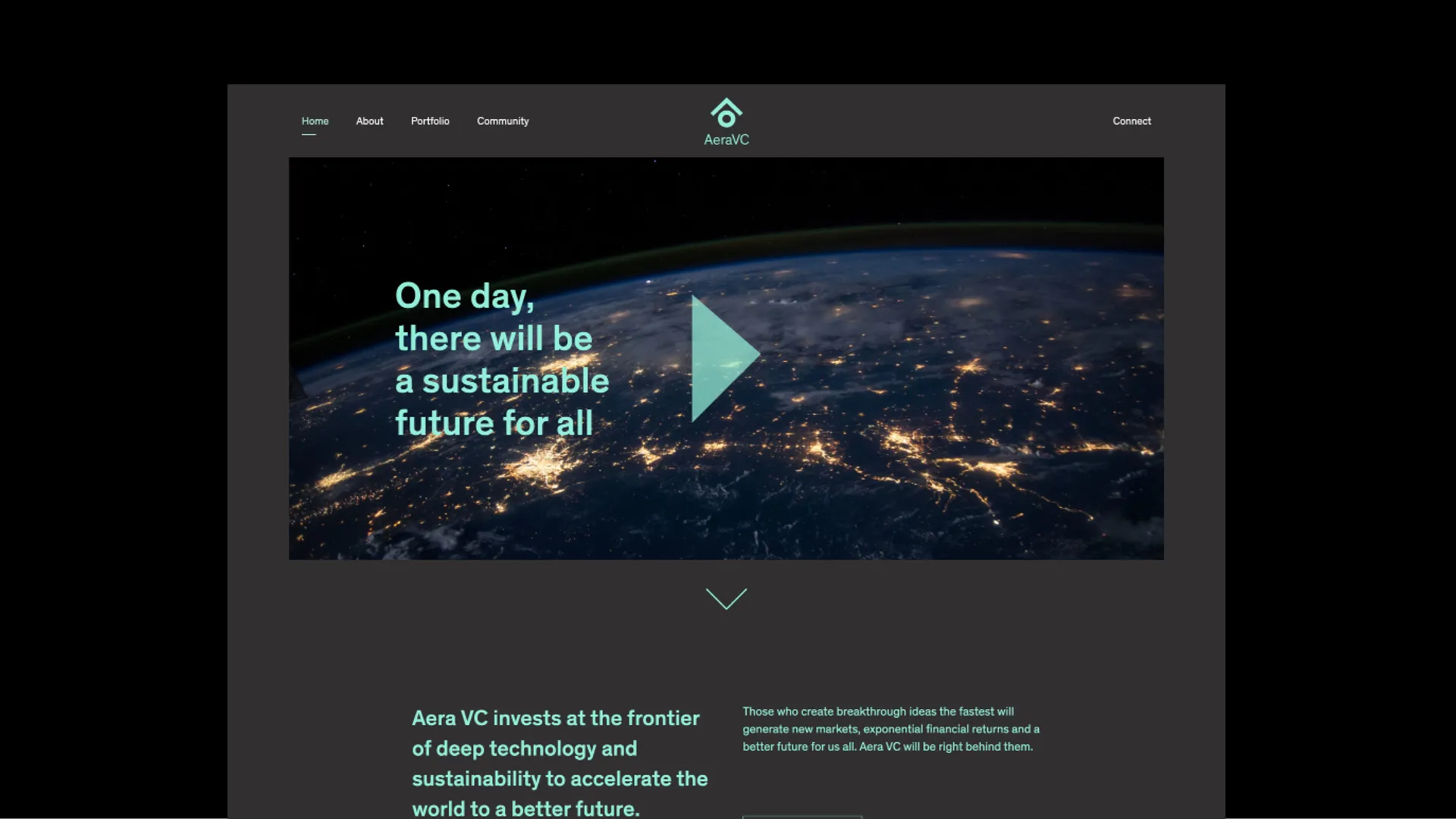 Front-End Website Redesign and UX for AeraVC