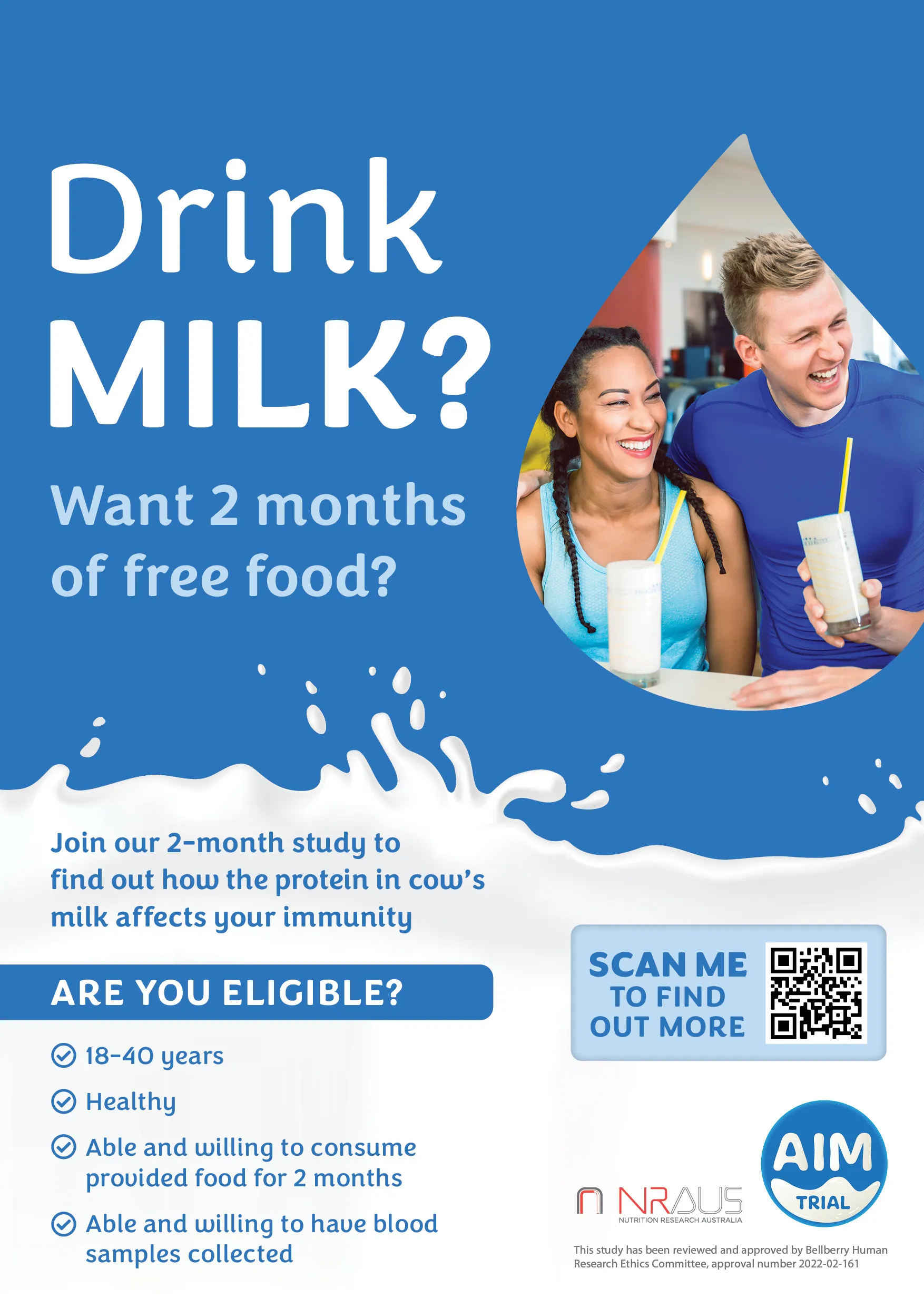 Logo and Marketing Collateral for AIM Milk Trial gallery 1