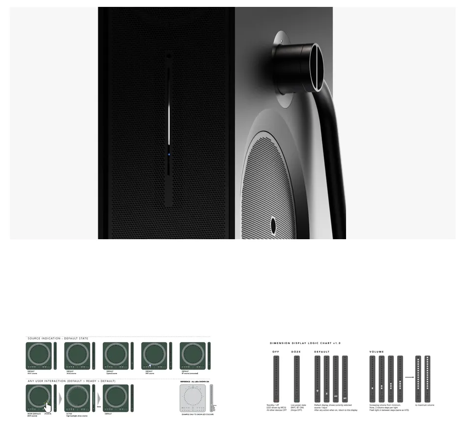 End-to-end Industrial Design for Orbitsound's luxury loudspeaker - Air D1 project image