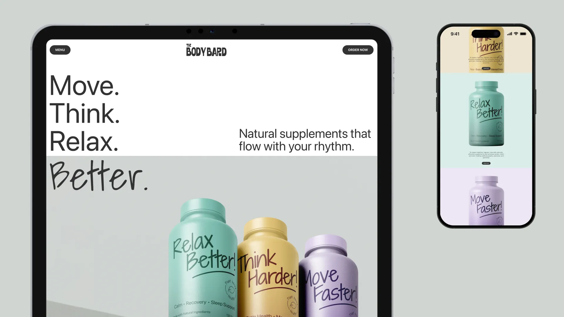 Brand Identity & Digital Launch for The Body Bard Wellness Supplements