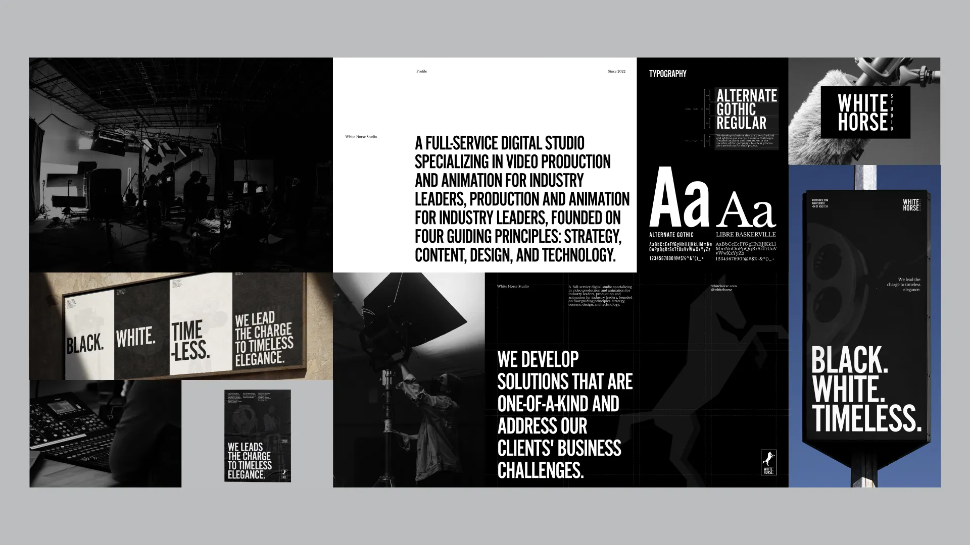 Brand Identity & Pitch Deck for White Horse Studio