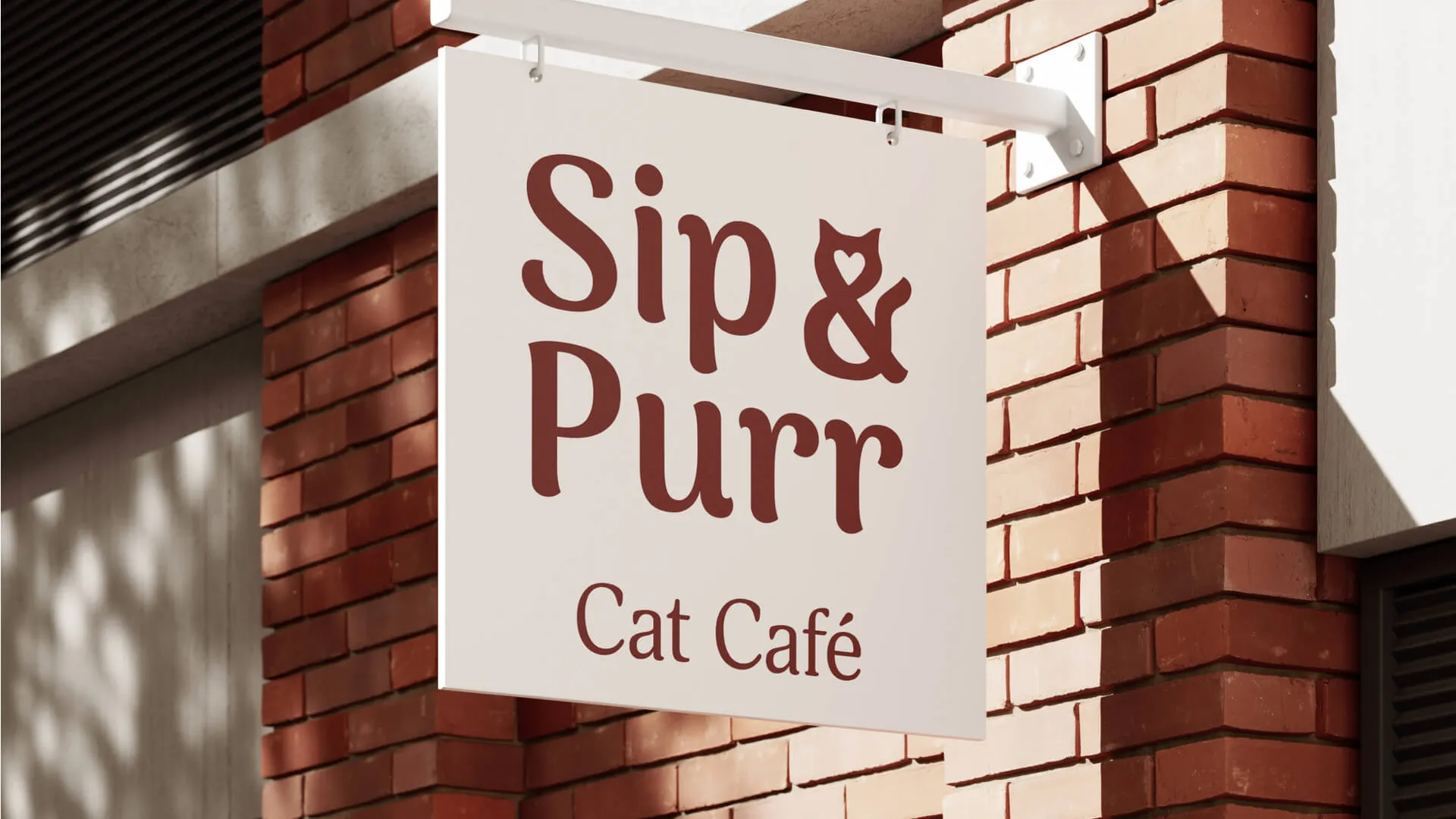 Branding a Cosy Cat Café (Sip & Purr)
