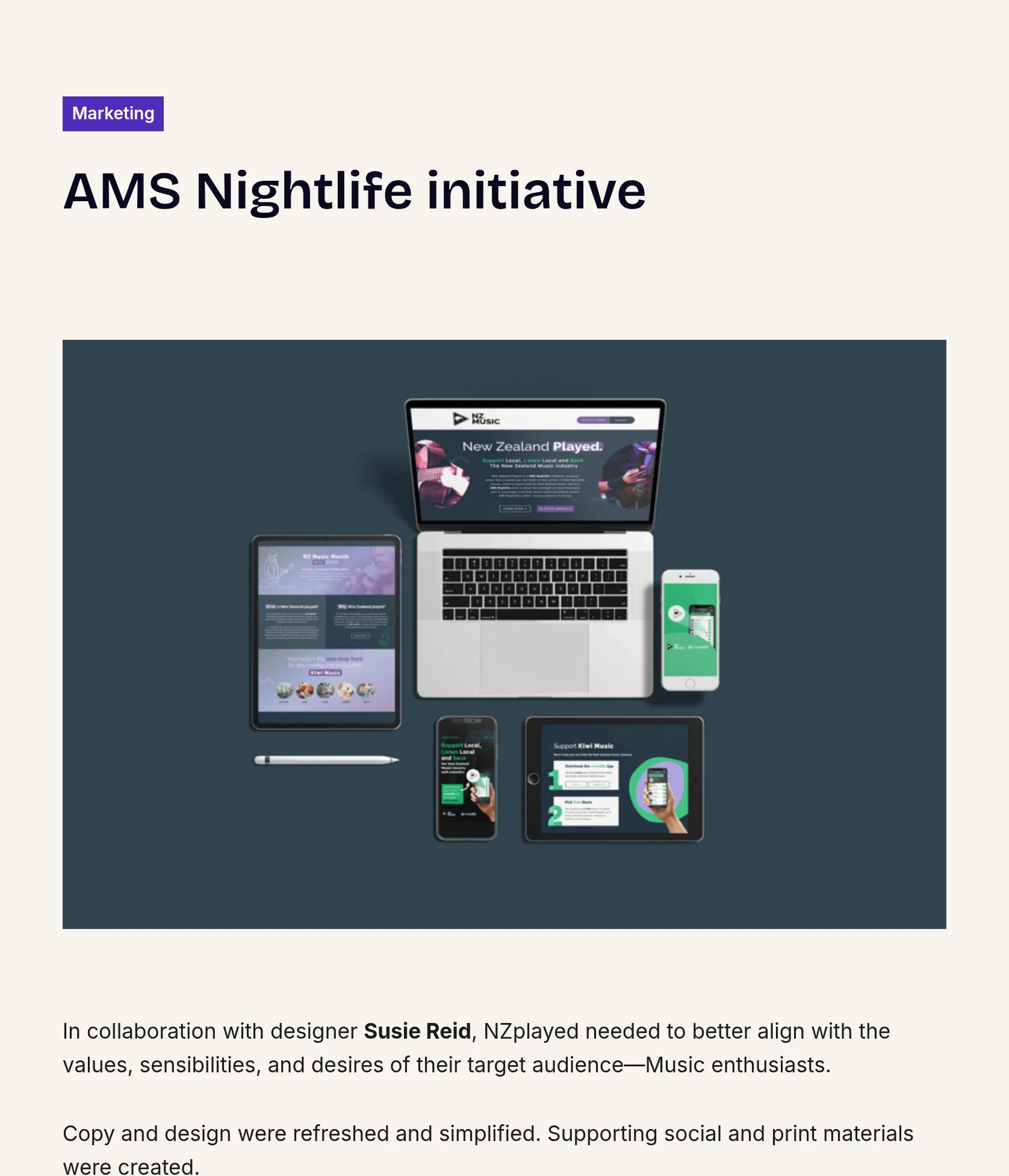 Brand Refresh and Marketing Collateral for NZplayed