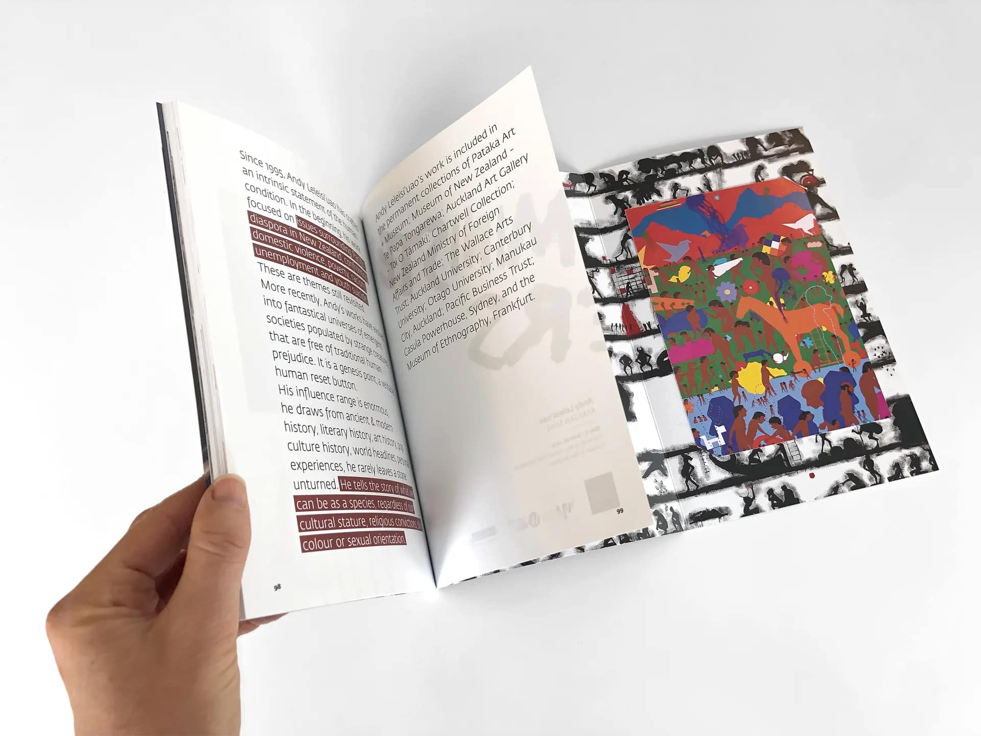 Catalogue Design for Andy Leleisi’uao Survey Exhibition gallery 3
