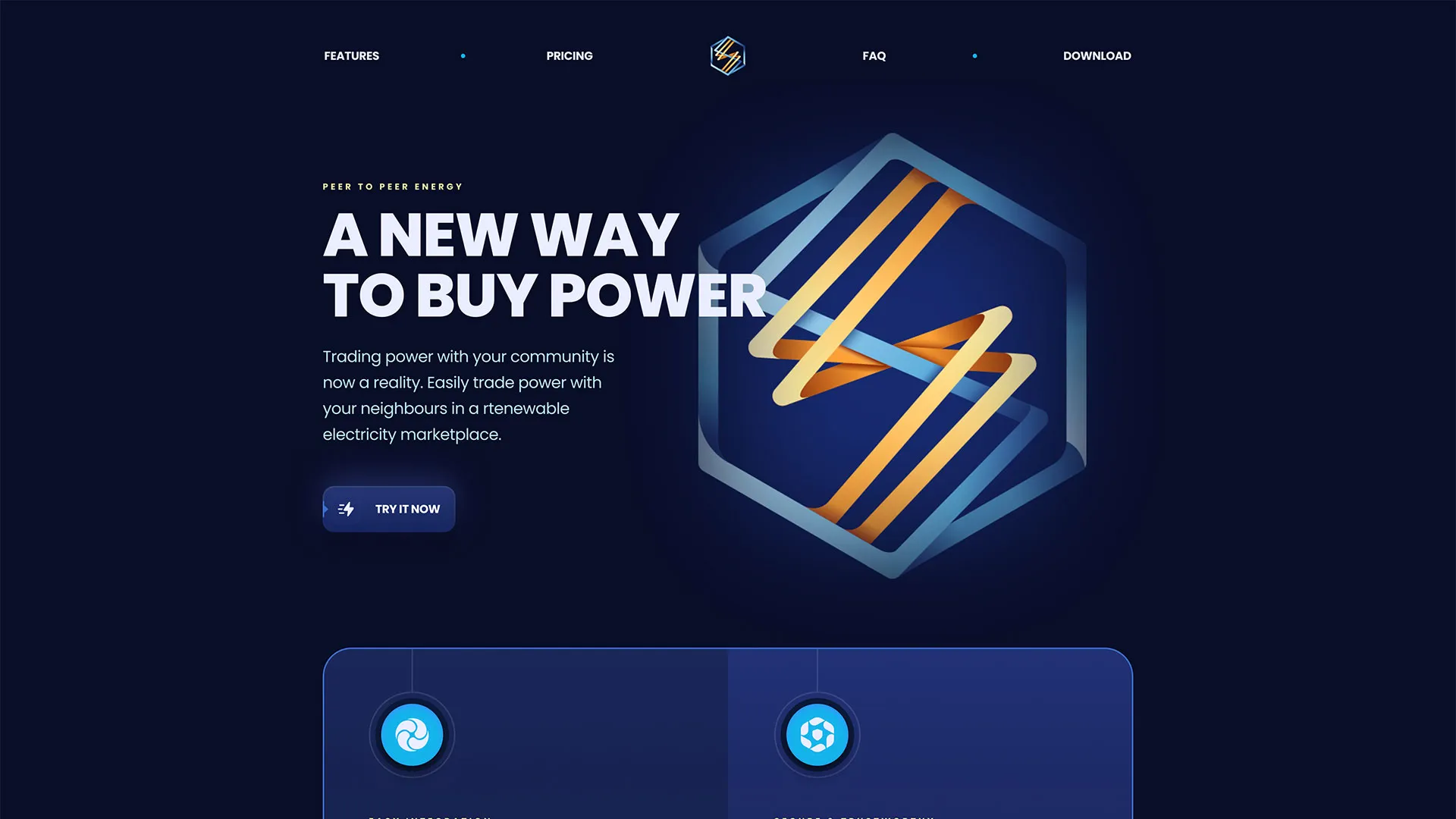 Futuristic Landing Page Redesign for P2 Power’s SolarShare Platform gallery 1