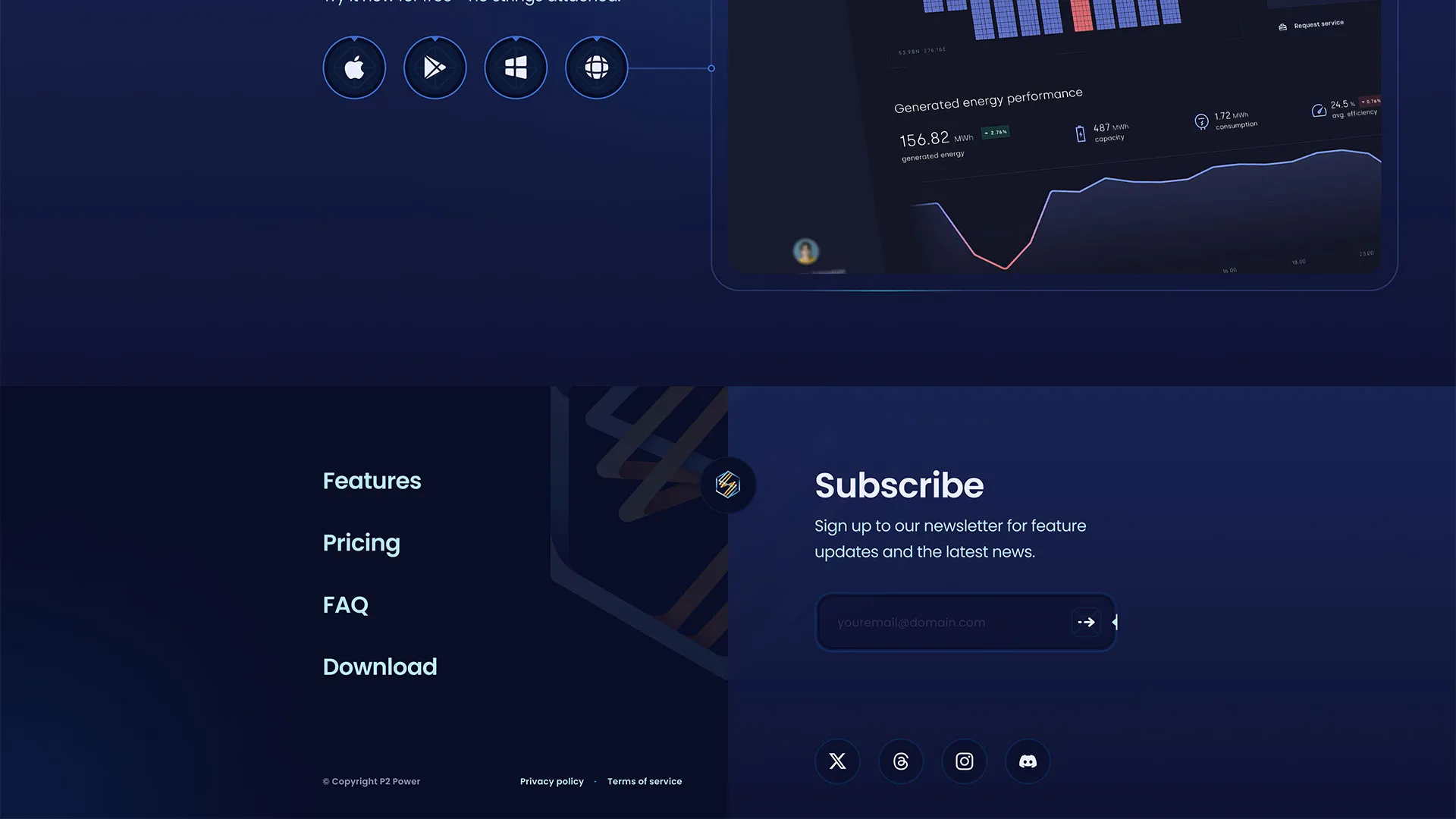 Futuristic Landing Page Redesign for P2 Power’s SolarShare Platform gallery 6