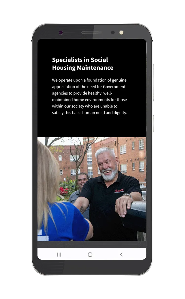 Website Redesign for Assett Group Services Social Housing Sector gallery 2