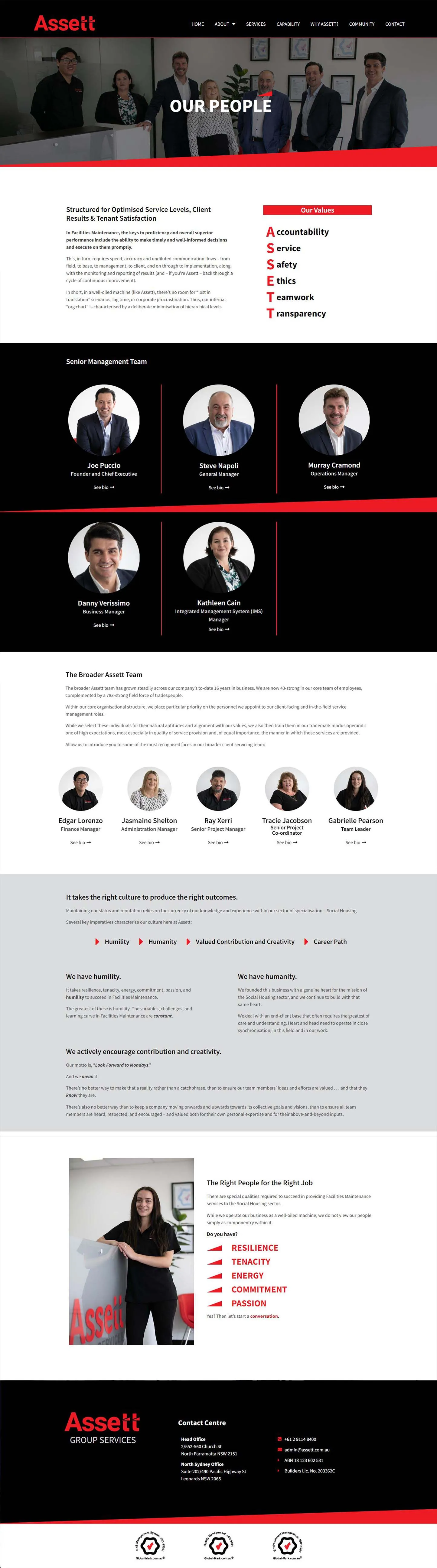 Website Redesign for Assett Group Services Social Housing Sector gallery 7