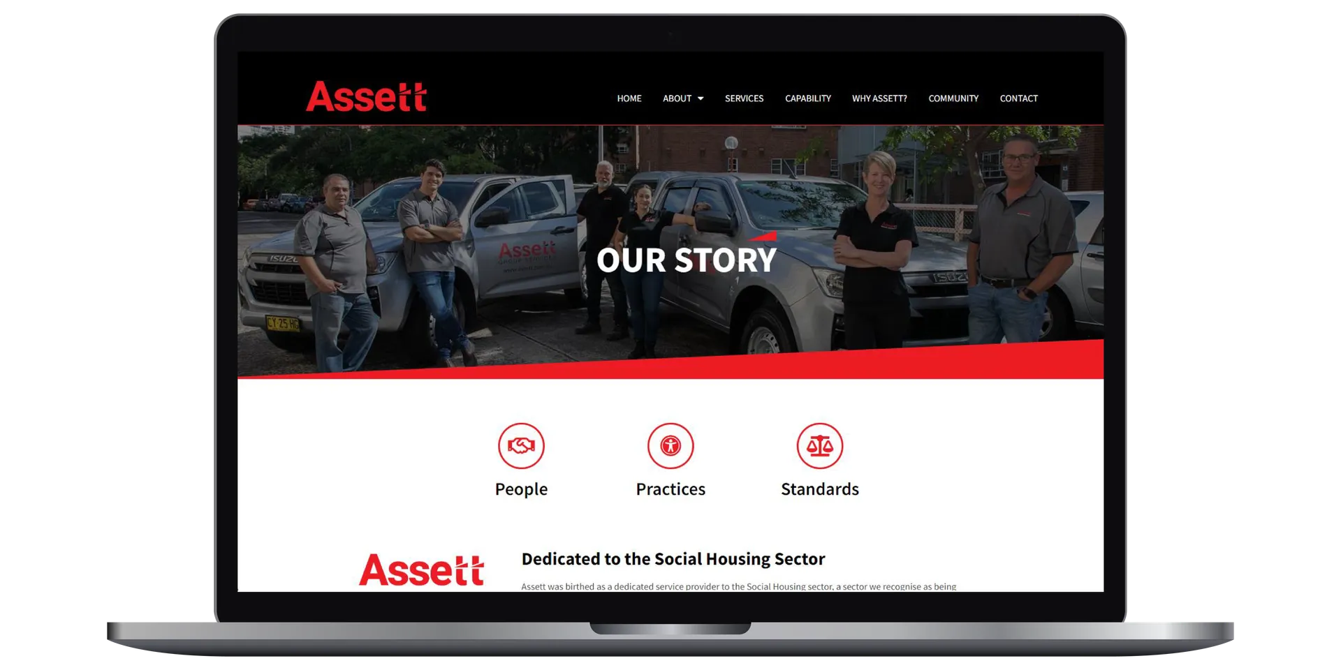 Website Redesign for Assett Group Services Social Housing Sector gallery 8
