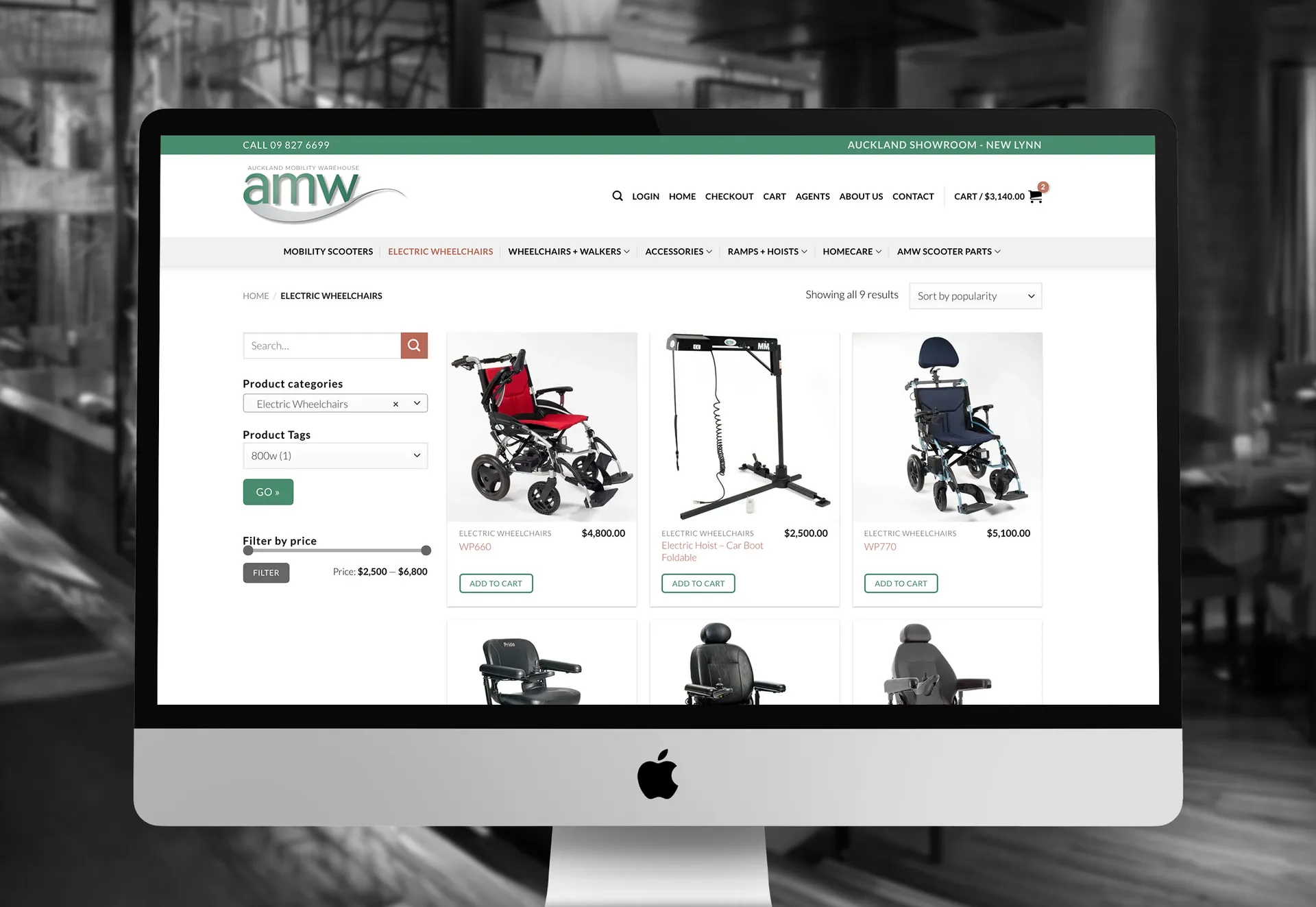 Website Redesign and Product Photography for Auckland Mobility Warehouse gallery 1