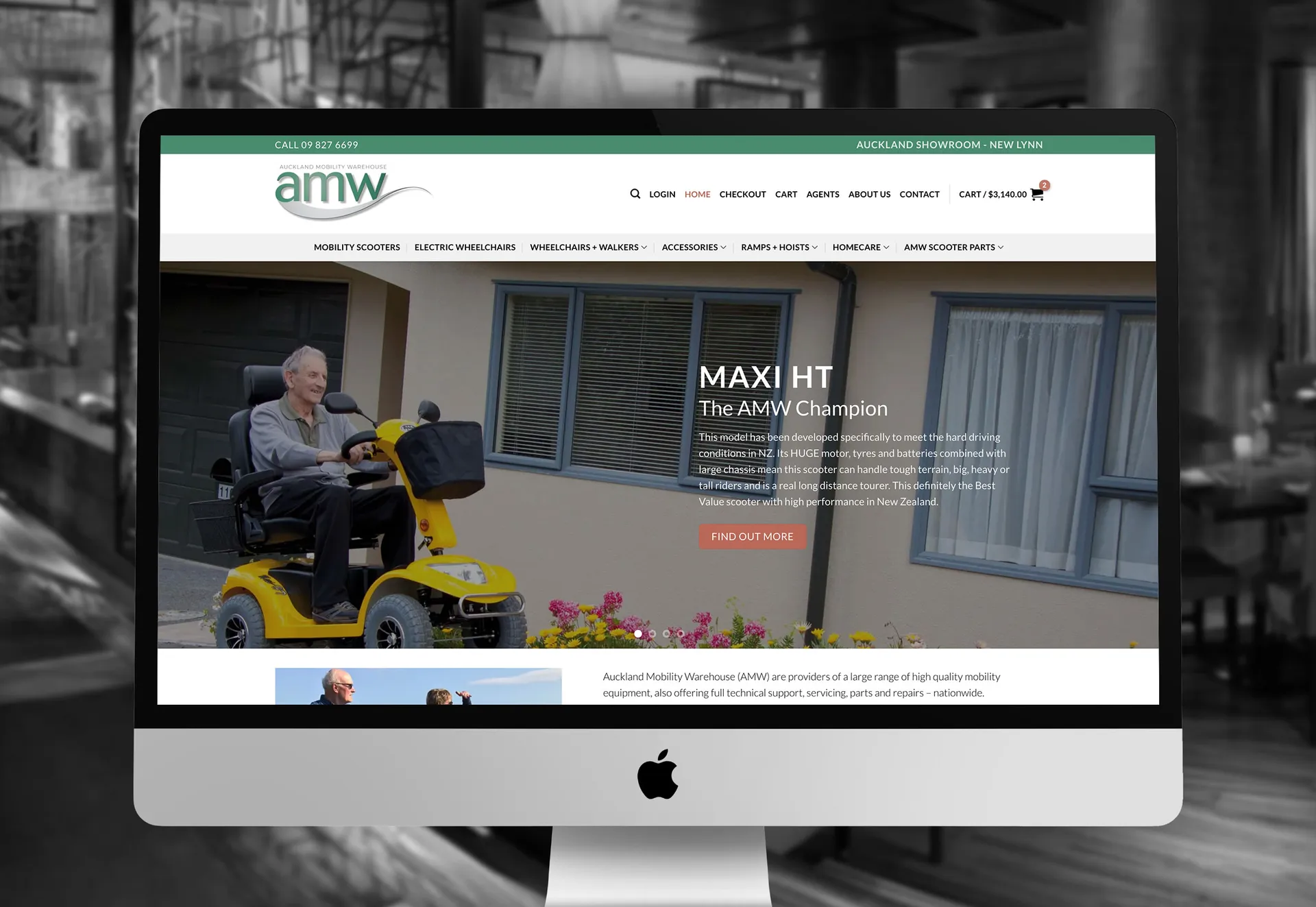 Website Redesign and Product Photography for Auckland Mobility Warehouse