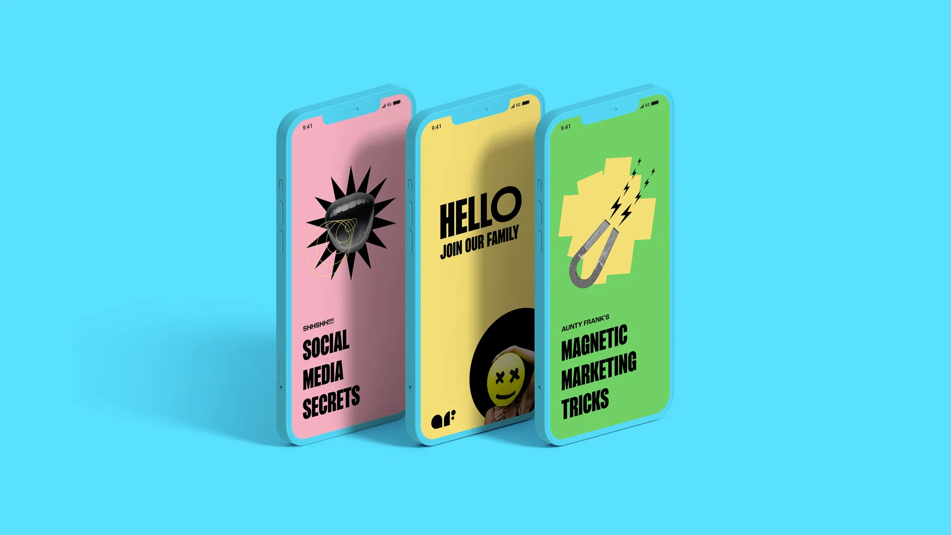 Brand Strategy, Naming, and Website for Aunty Frank