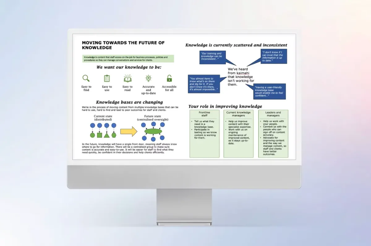 Knowledge base redevelopment