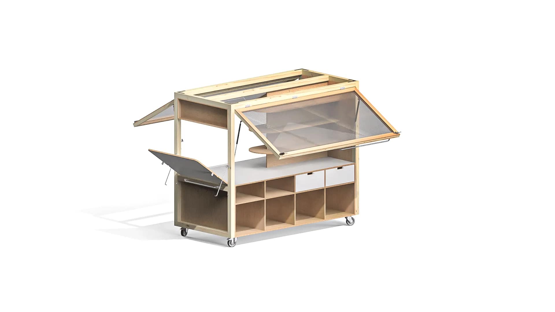 Portable Retail Cart Design for Te Papa Museum gallery 11