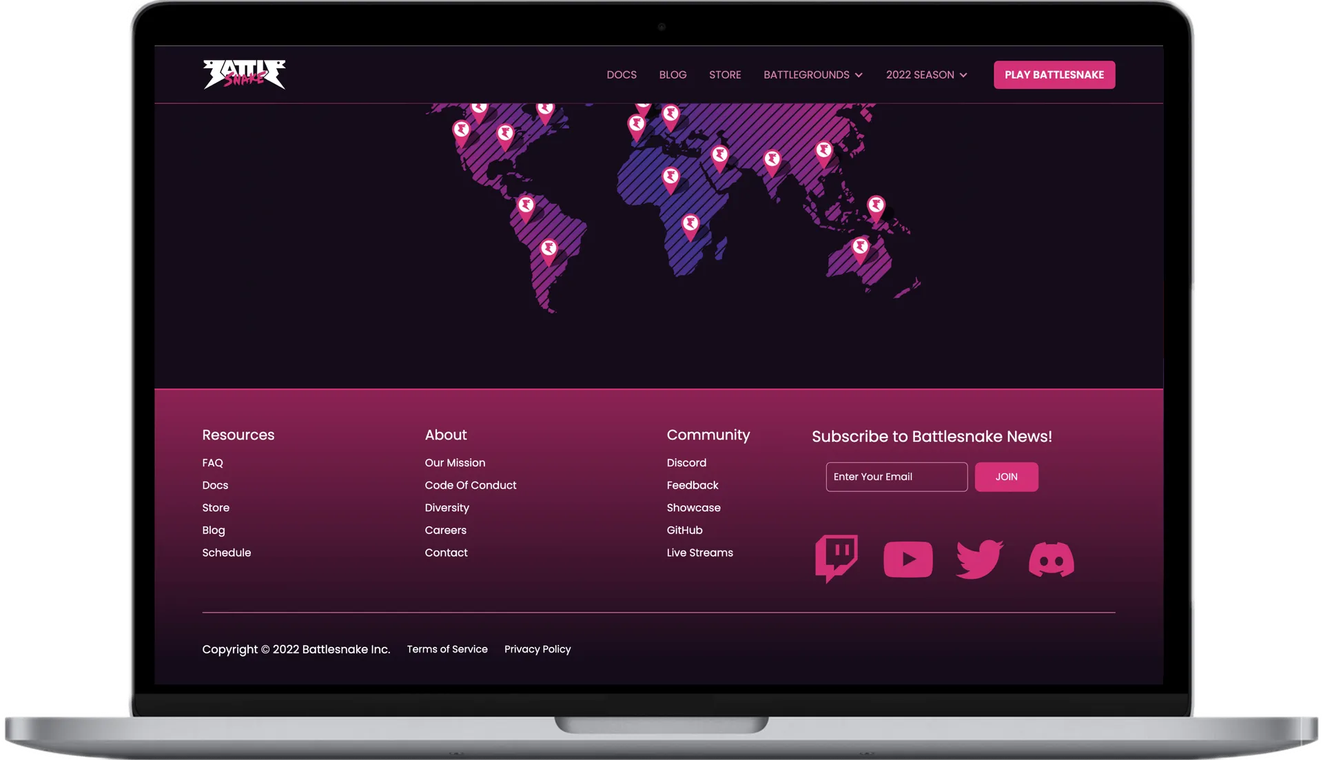 Landing Page Development for Battlesnake Gaming Company gallery 6