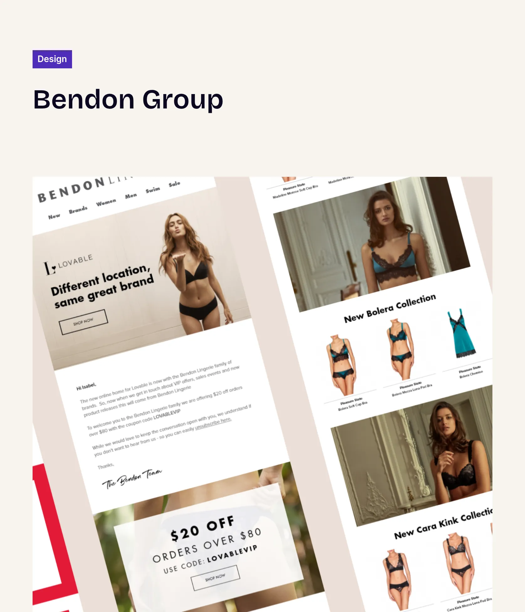 Modernising Bendon's EDM Design System for Enhanced Brand Consistency