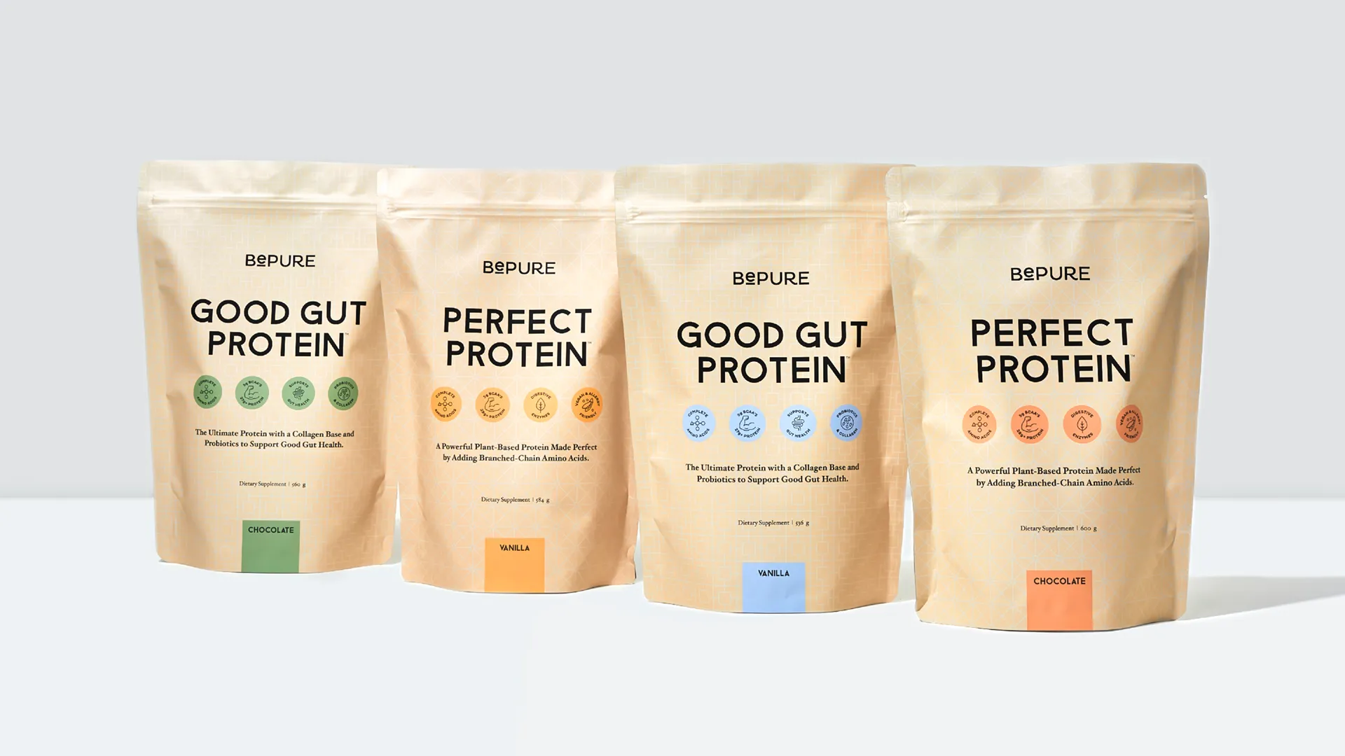 Sustainable Packaging Design for BePure Protein Range