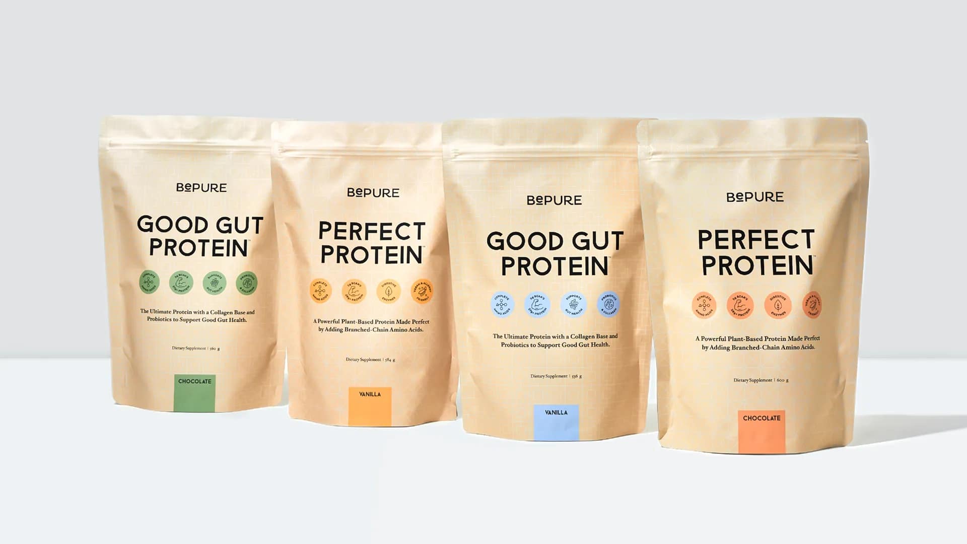 Sustainable Packaging Design for BePure Protein Range