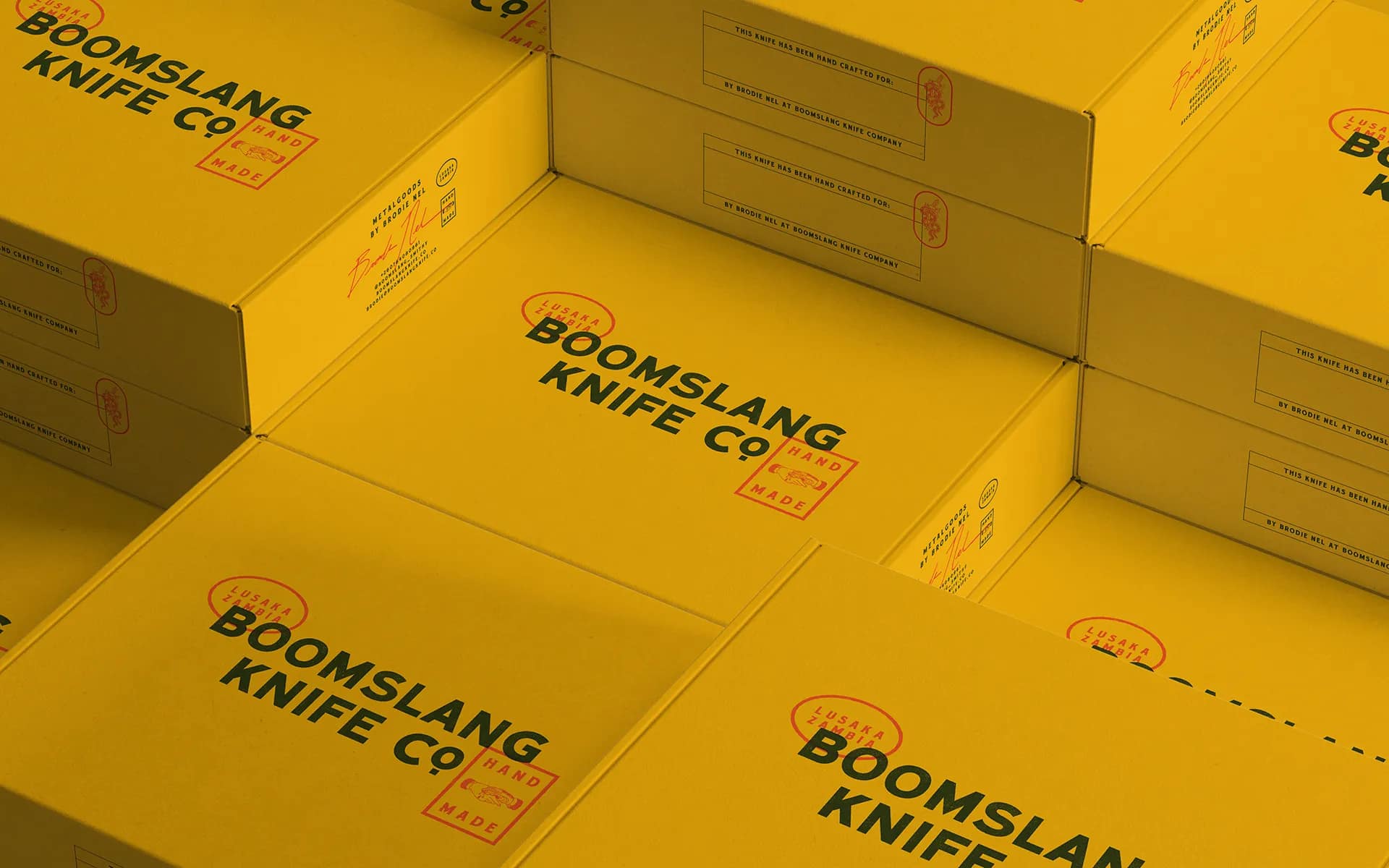 Brand Identity and Design for Boomslang Knife Company