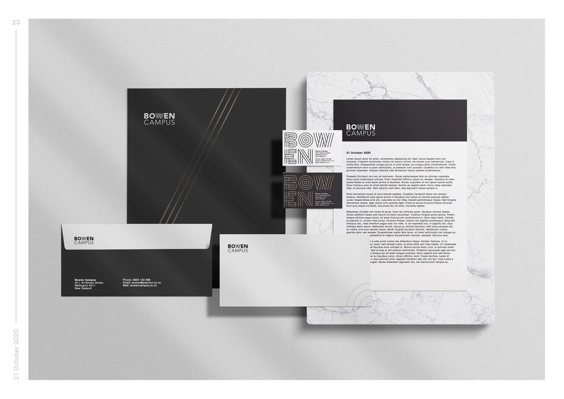 Visual Identity Design for Bowen Campus by Precinct project image
