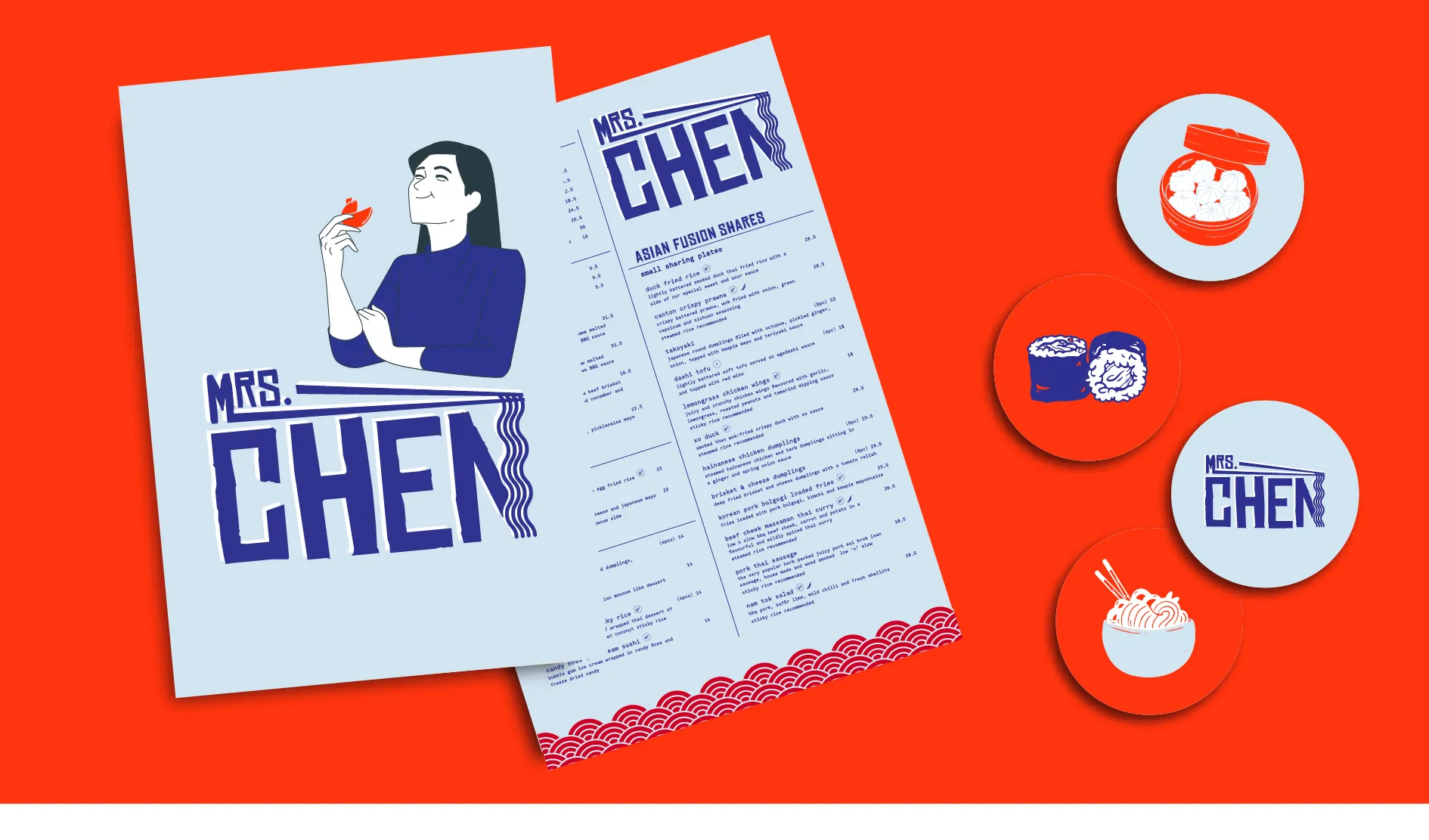 Brand Identity and Menu Design for Mrs. Chen’s Restaurant