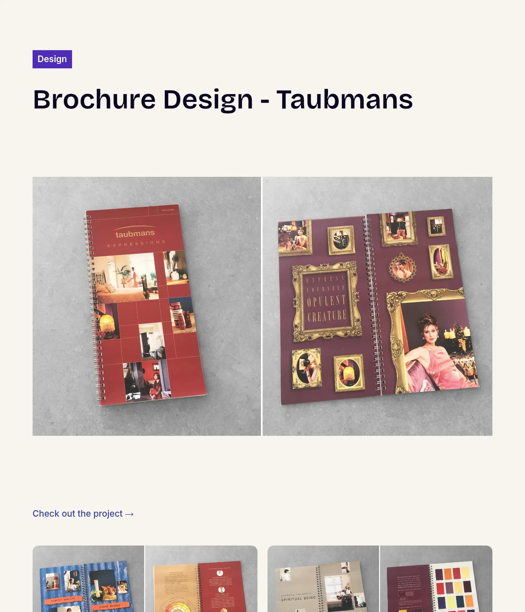 Taubmans Lifestyle & Paint Swatch Brochure Design