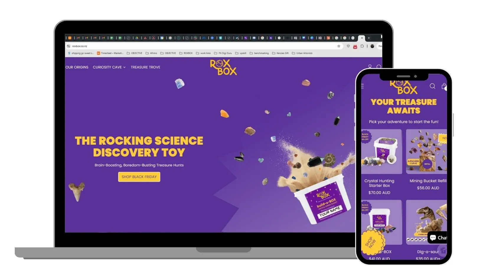 End-to-End Brand Launch and E-commerce for ROXBOX Educational Toys