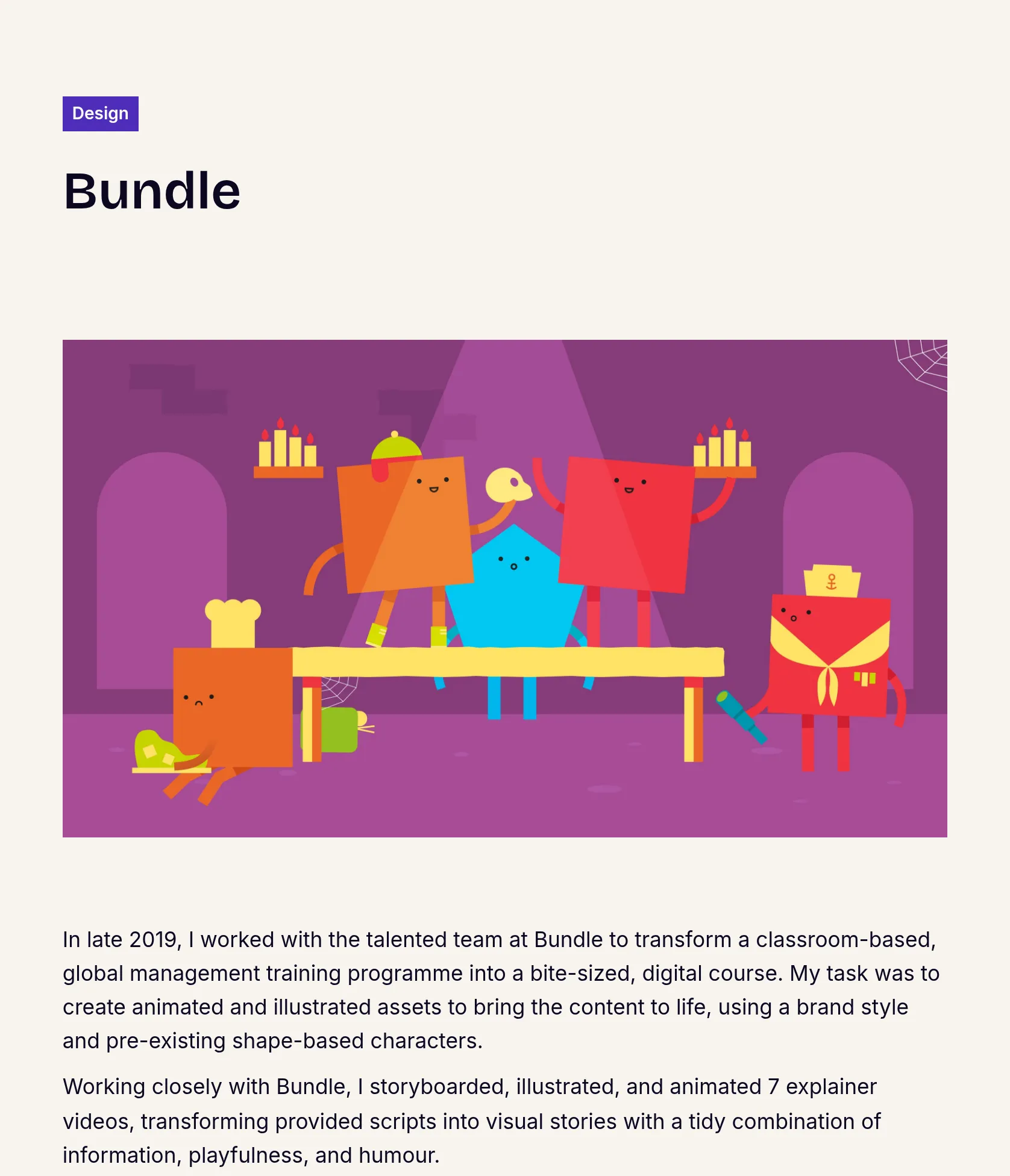 Animated Visual Assets for Global Management eLearning Course
