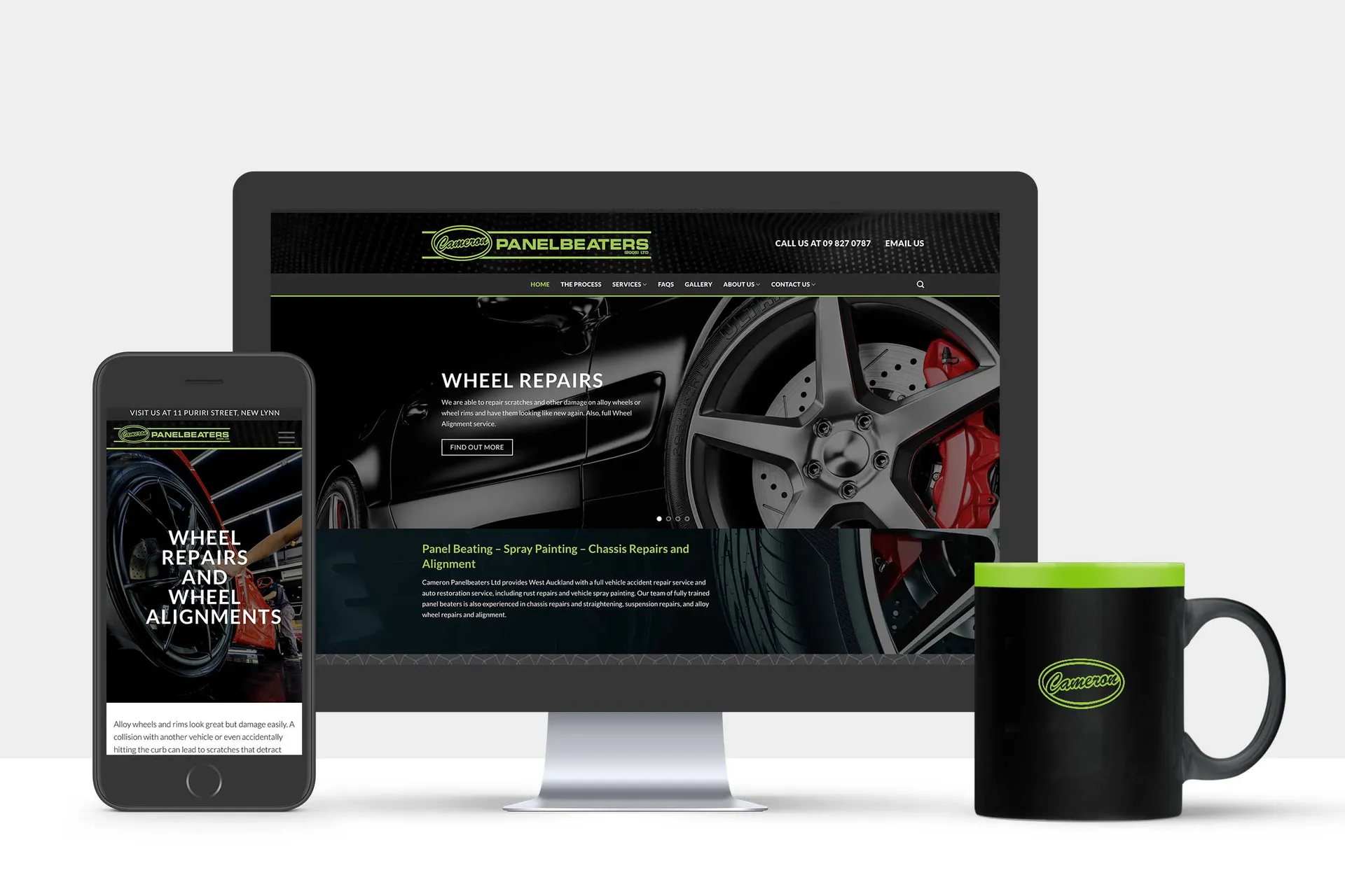 Website Redesign and Copywriting for Cameron Panelbeaters