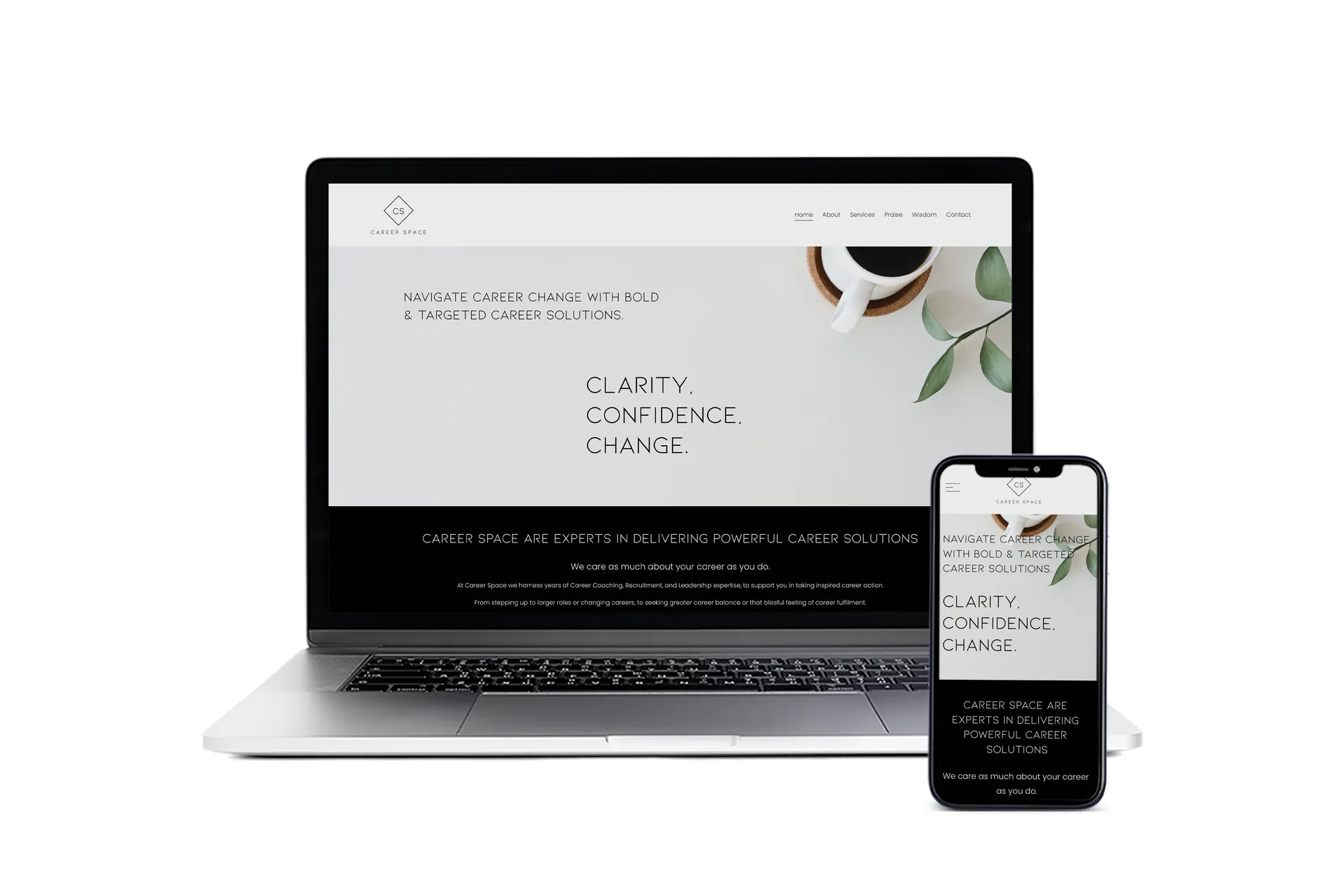 Squarespace Website Design for Career Coaching Business