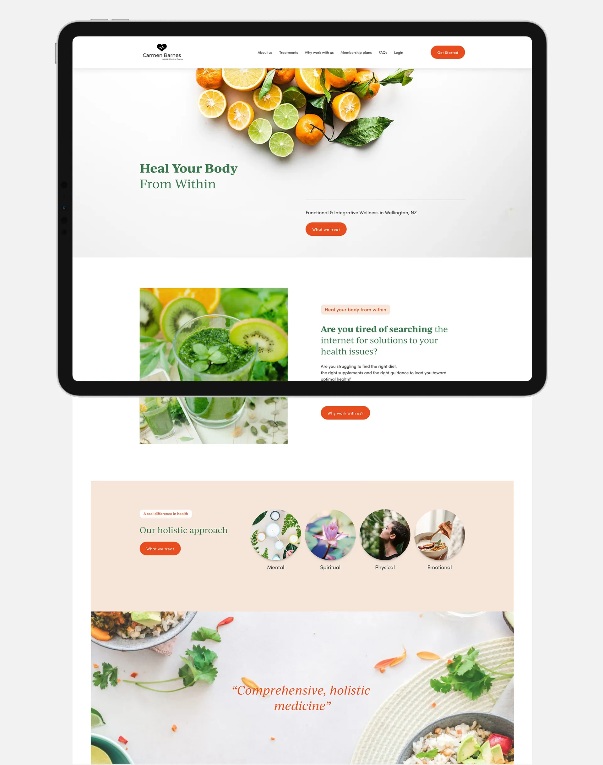 Website & Membership Platform for Carmen Barnes Functional Medicine Clinic gallery 1
