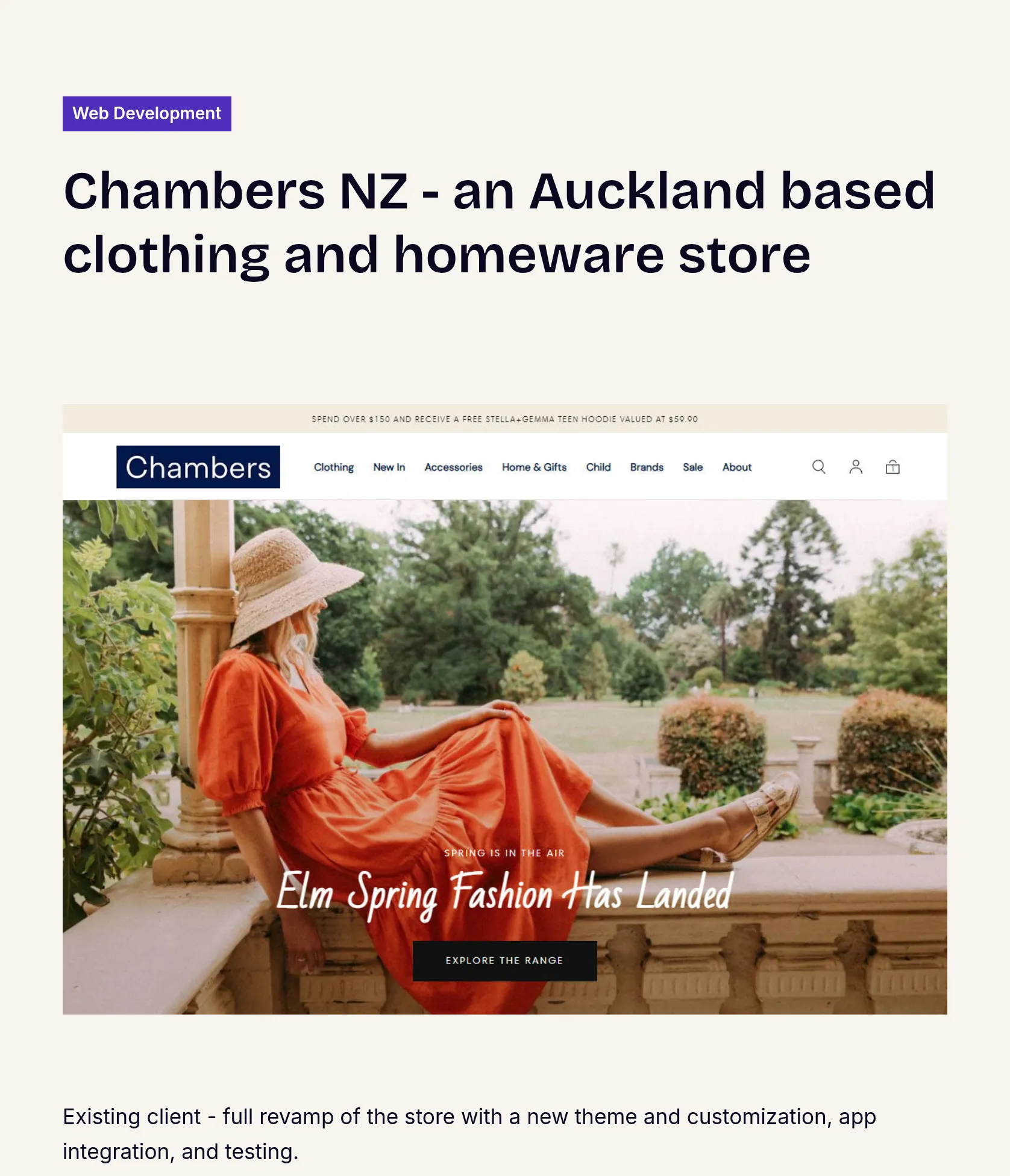 Ecommerce Store Revamp with Theme Customisation and App Integration