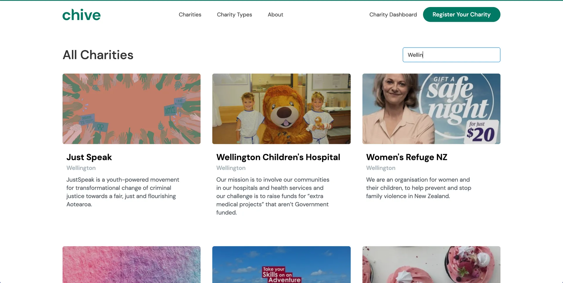 Chive: No-Code Directory for New Zealand Charities gallery 1