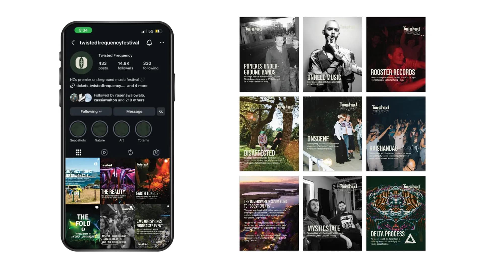 Social Media / Marketing for Twisted Frequency Festival NZ