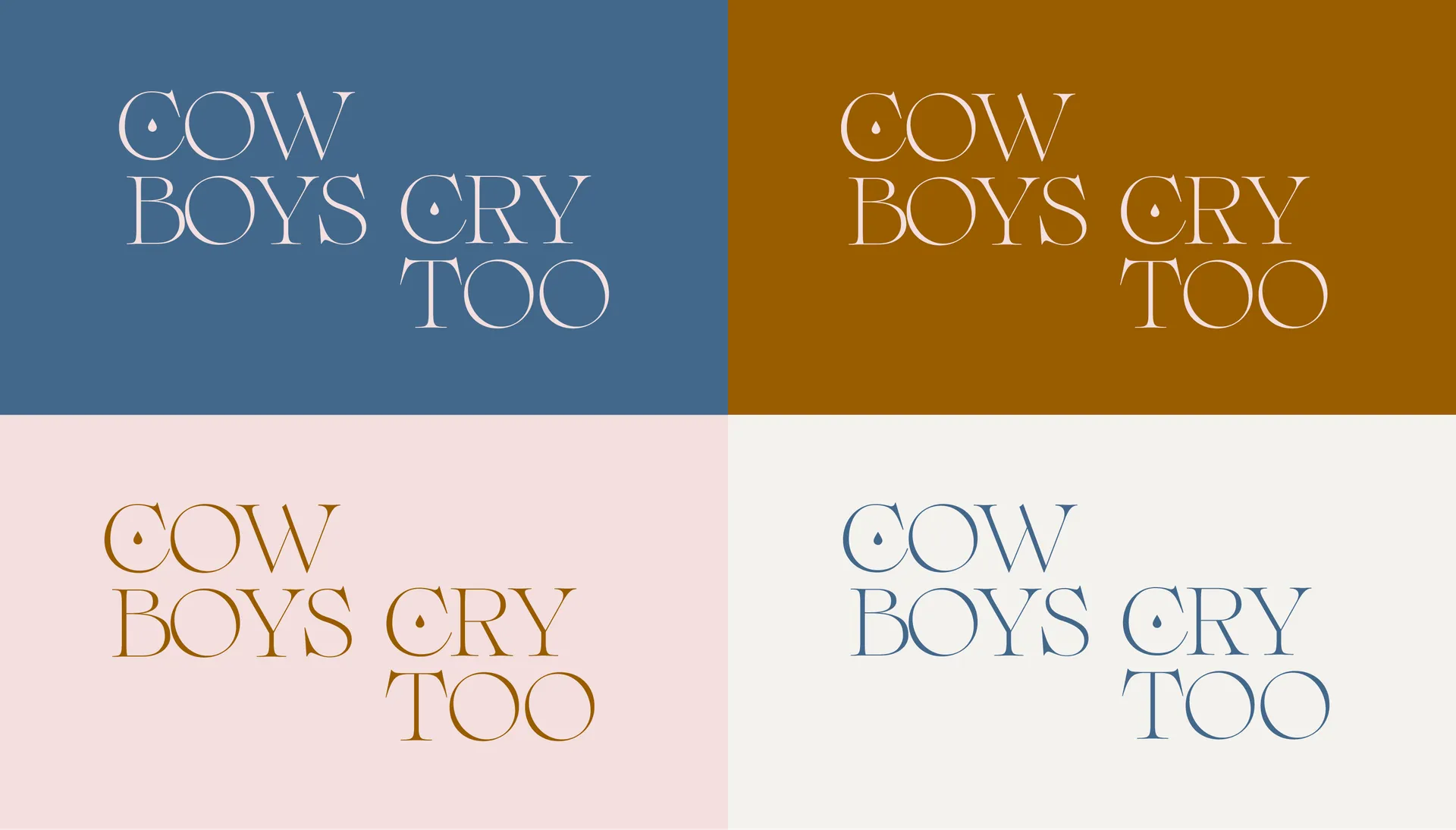 Brand Identity Design for Cowboys Cry Too Clothing gallery 1